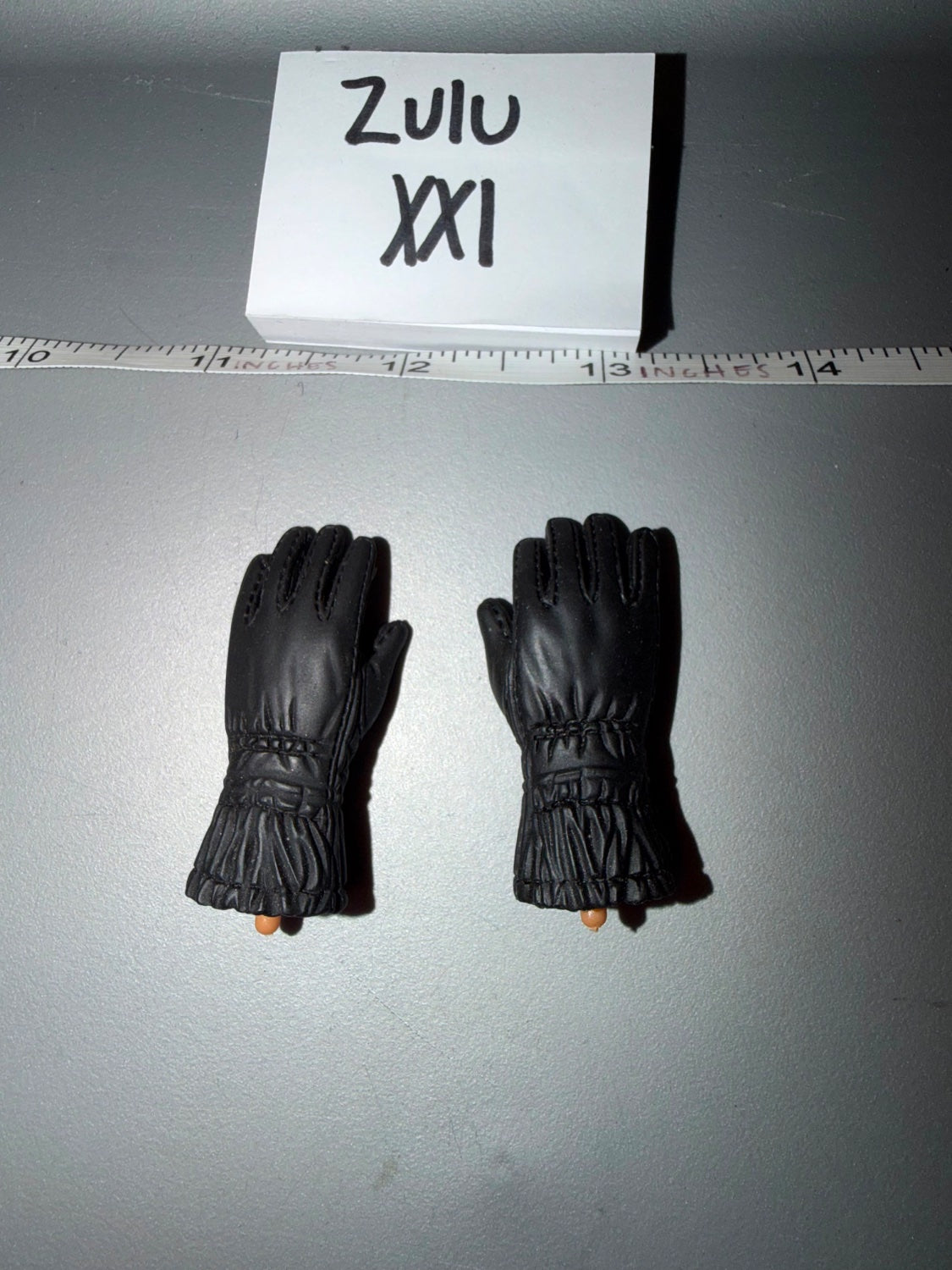 1/6 Scale Modern Era Black Gloves - Zulu XXI