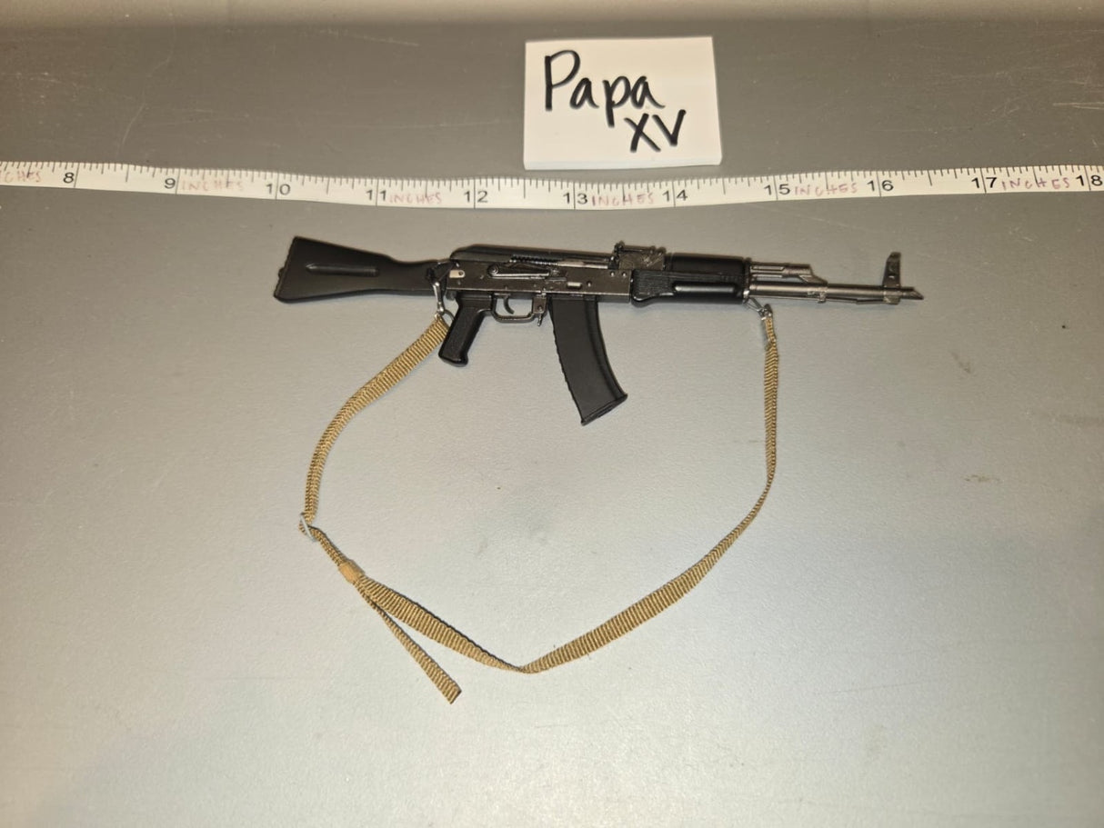 1/6 Scale Modern Era Russian AK-74M Assault Rifle with Sling - Papa XV