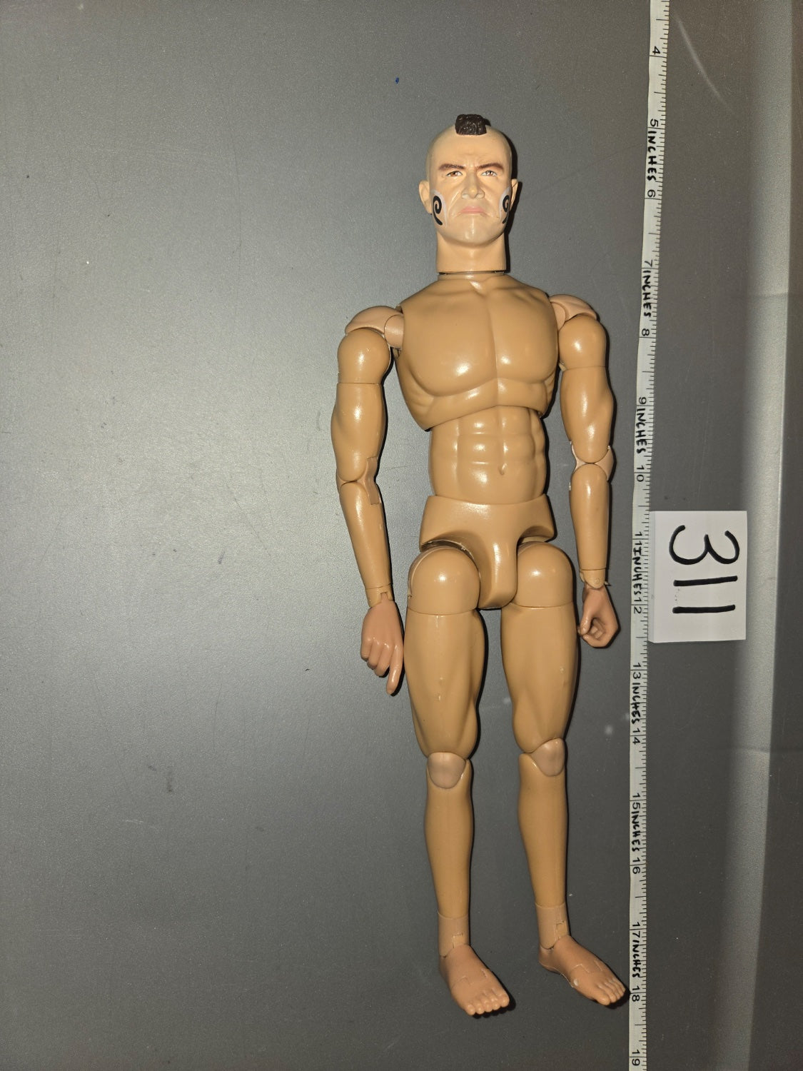 1/6 Scale Nude Tattooed Mohawk Action Figure - 311