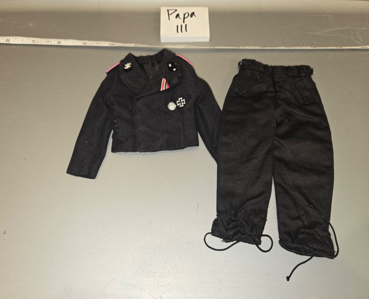 1/6 Scale WWII German Black Panzer Tanker Uniform - Papa III