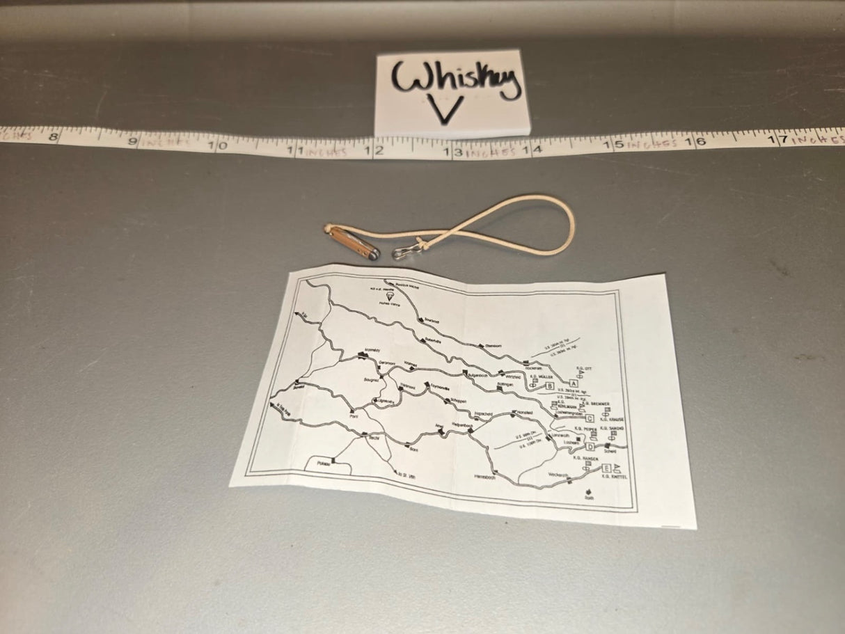 1/6 Scale WWII German Situation Map with Lanyard - Whisky V