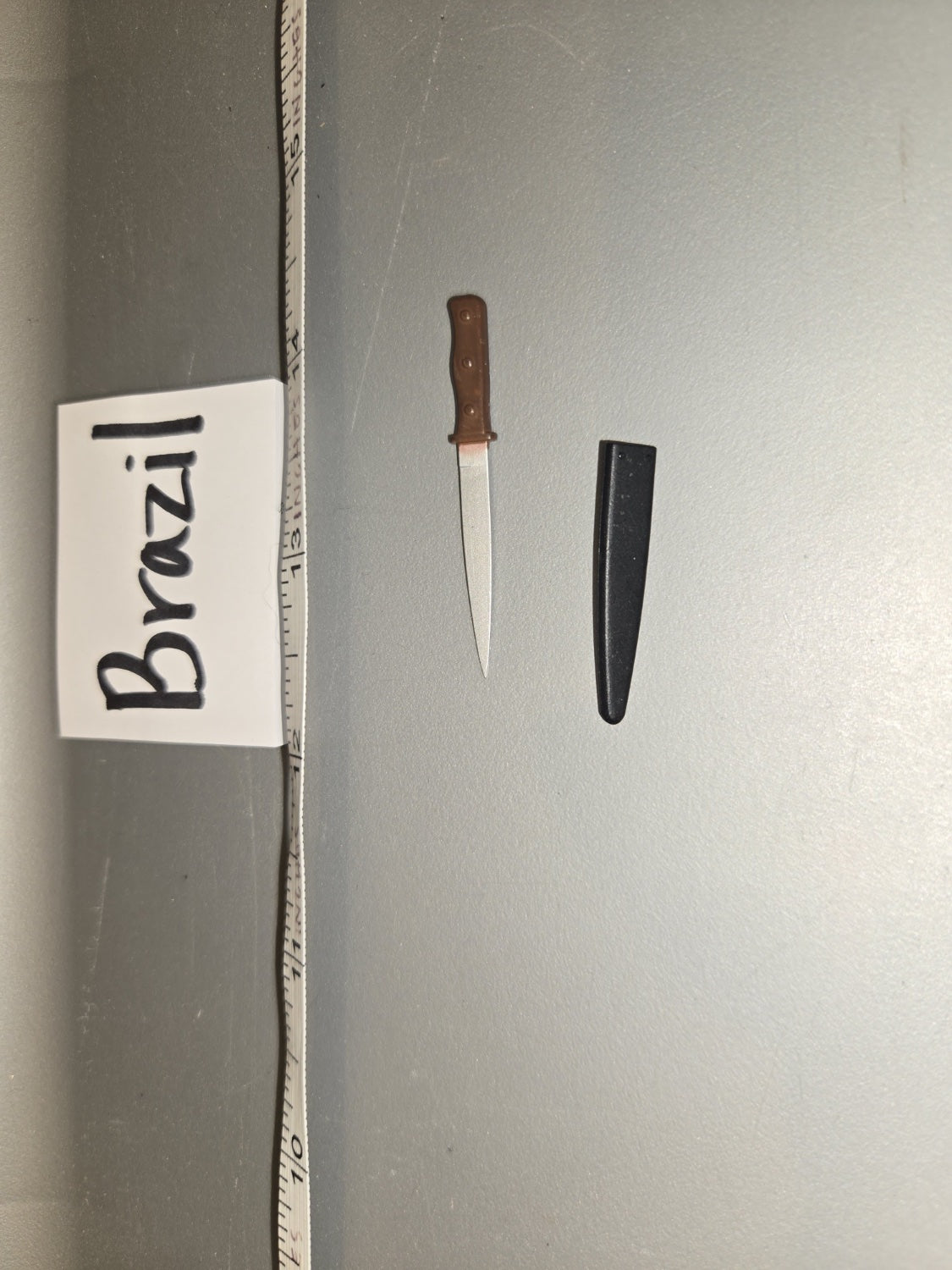 1/6 Scale Modern Era Fighting Knife with Sheath - Brazil
