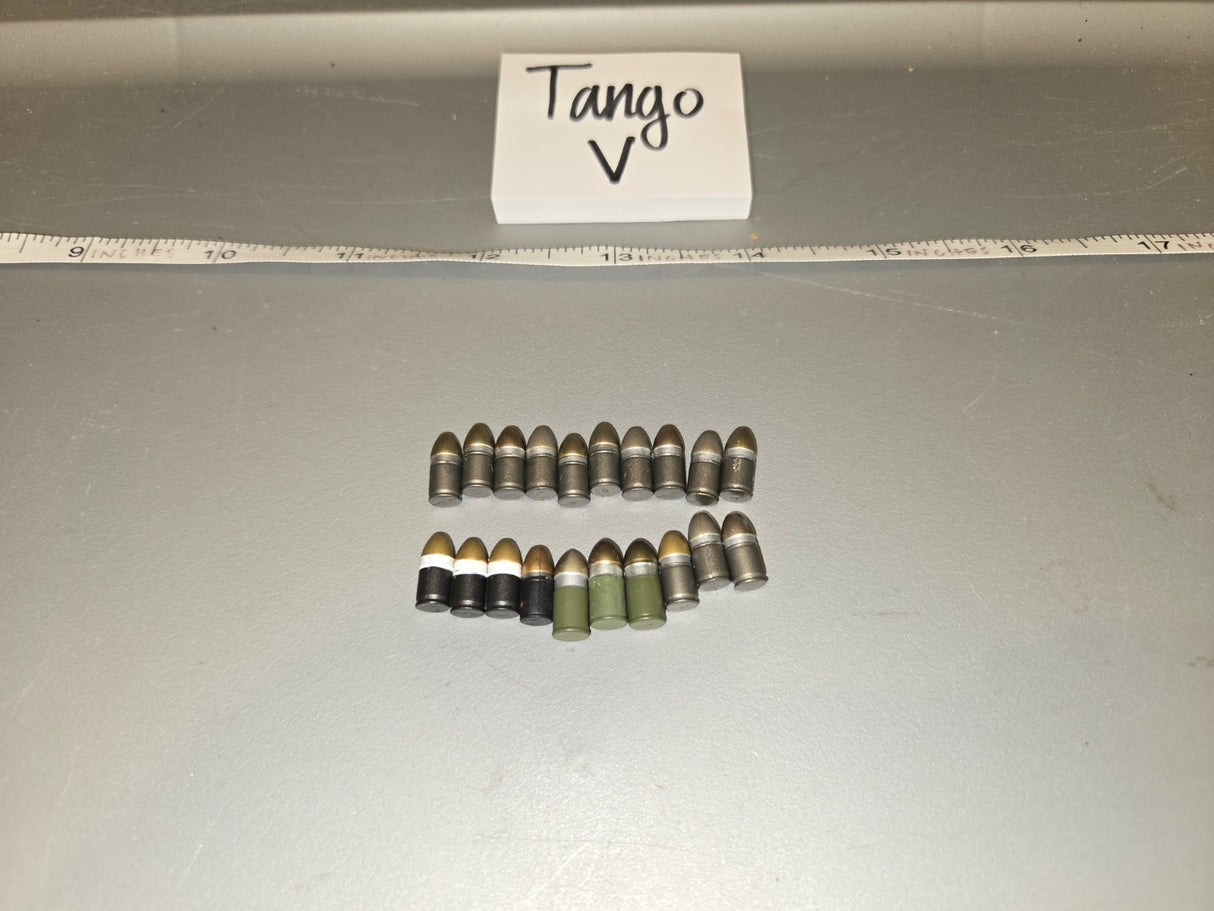 1/6 Scale WWII US .45 ACP Pistol Round Lot - Tango V