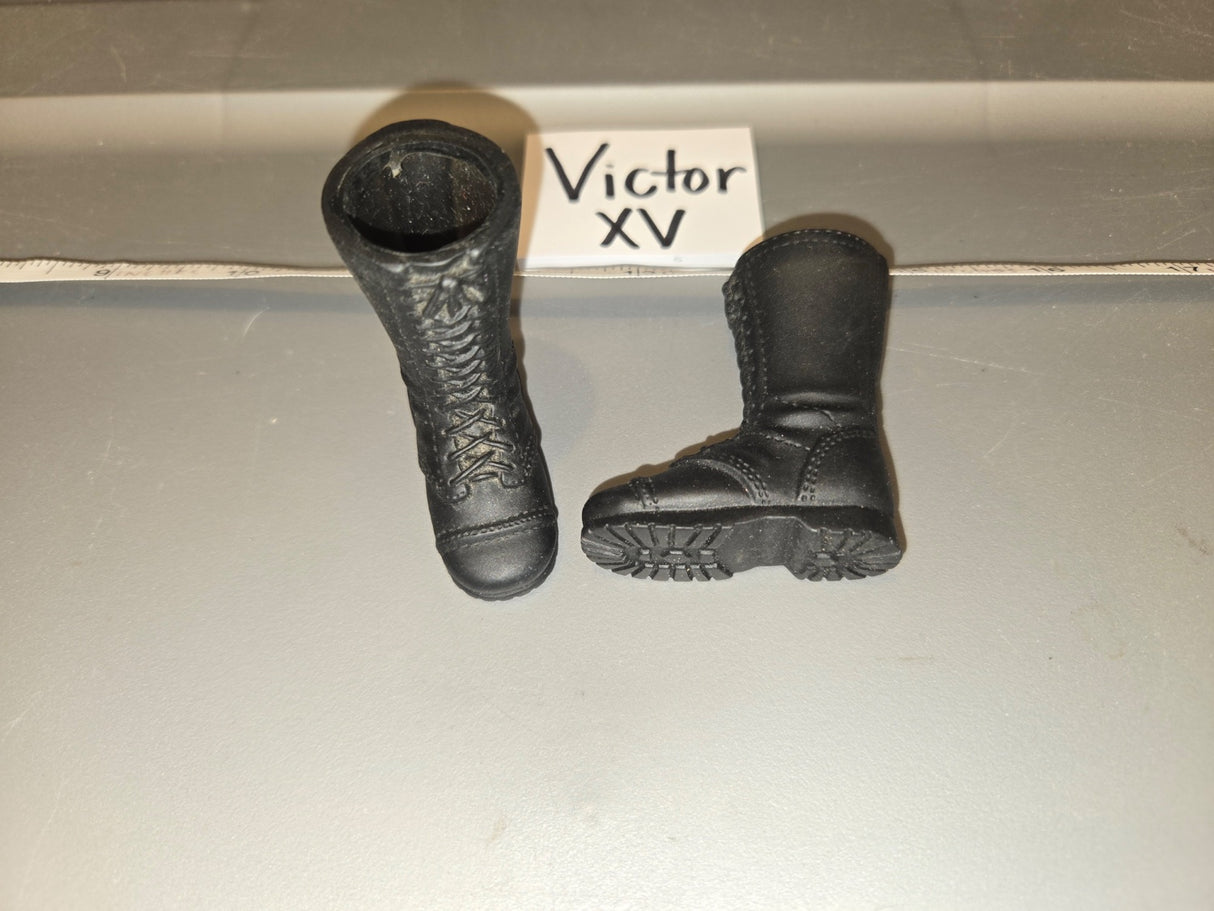 1/6 Scale Modern Era Black Combat Boots - Victor XV