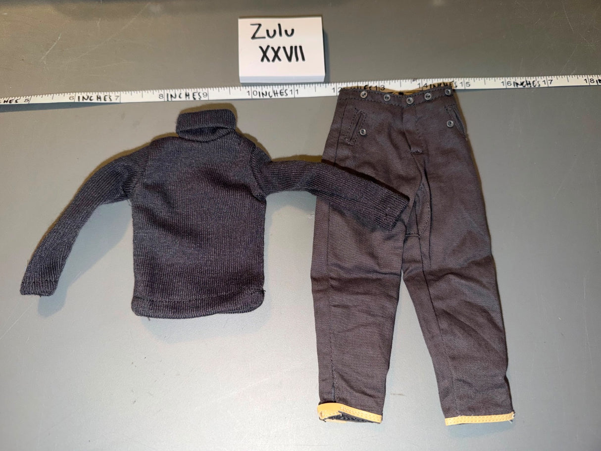 1/6 Scale WWII German Turtleneck Sweater and Trousers Uniform Set