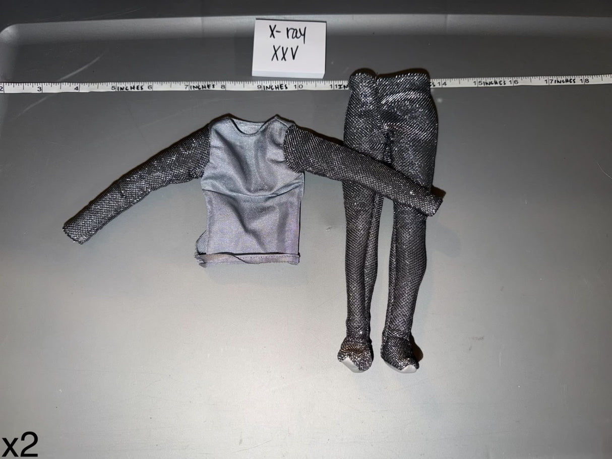 1/6 Scale Modern Female Metallic Outfit - X-ray XXV