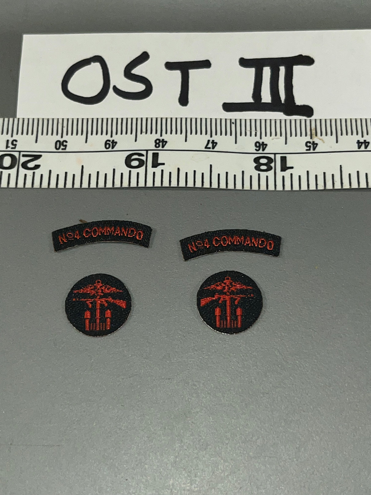 1/6 Scale WWII British Royal Marine Commando Patches - UJINDOU Sniper