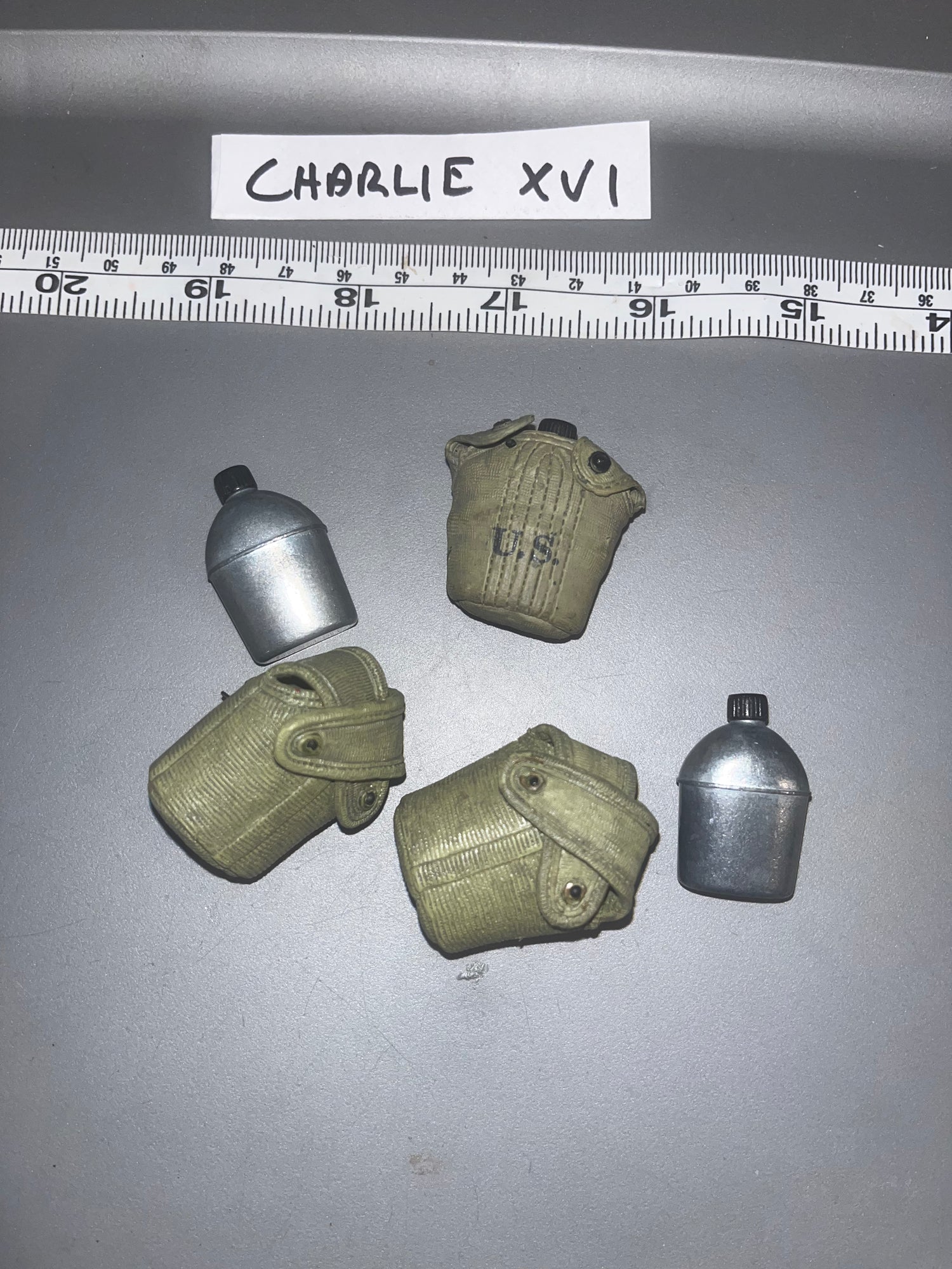1/6 Scale WWII US Marine Canteen Lot