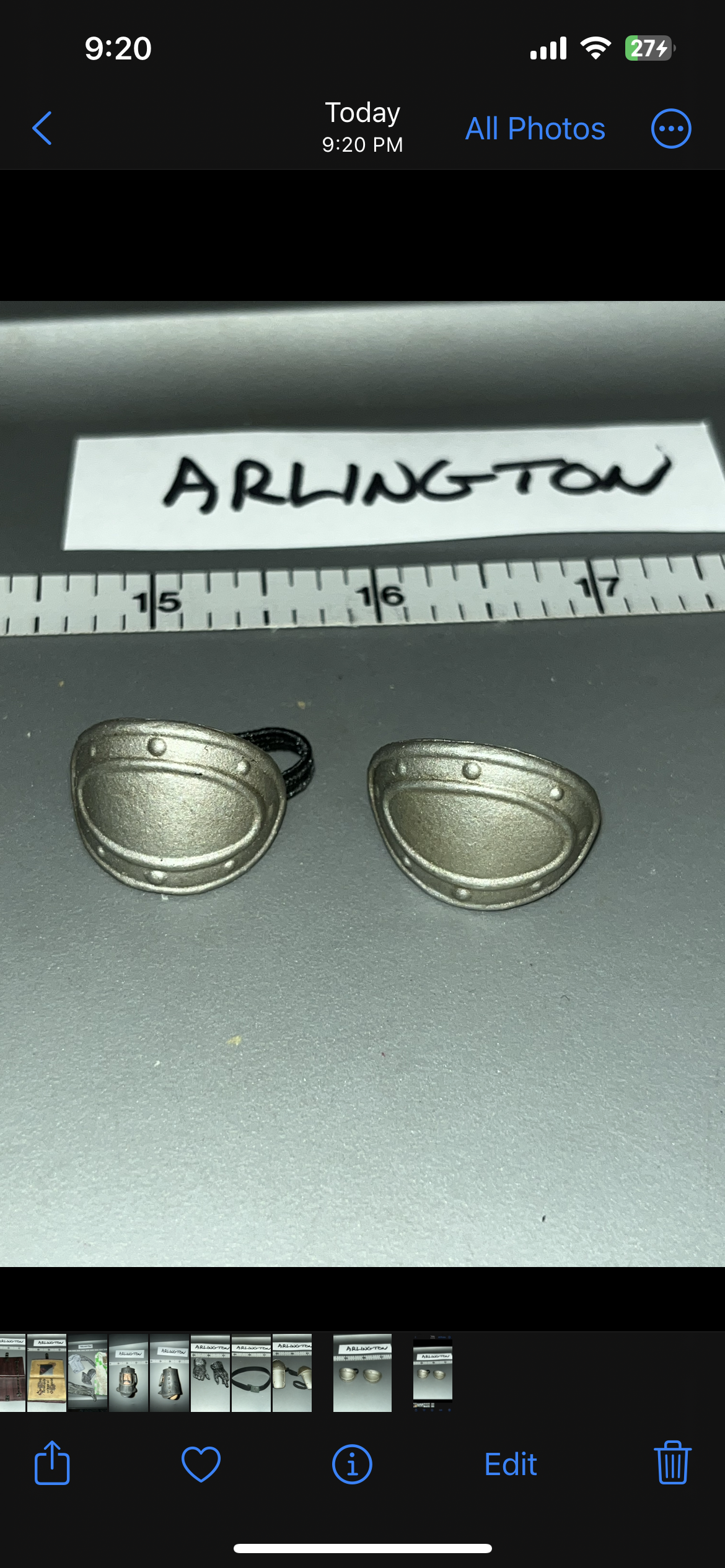 1/6 Scale Medieval Elbow Pads