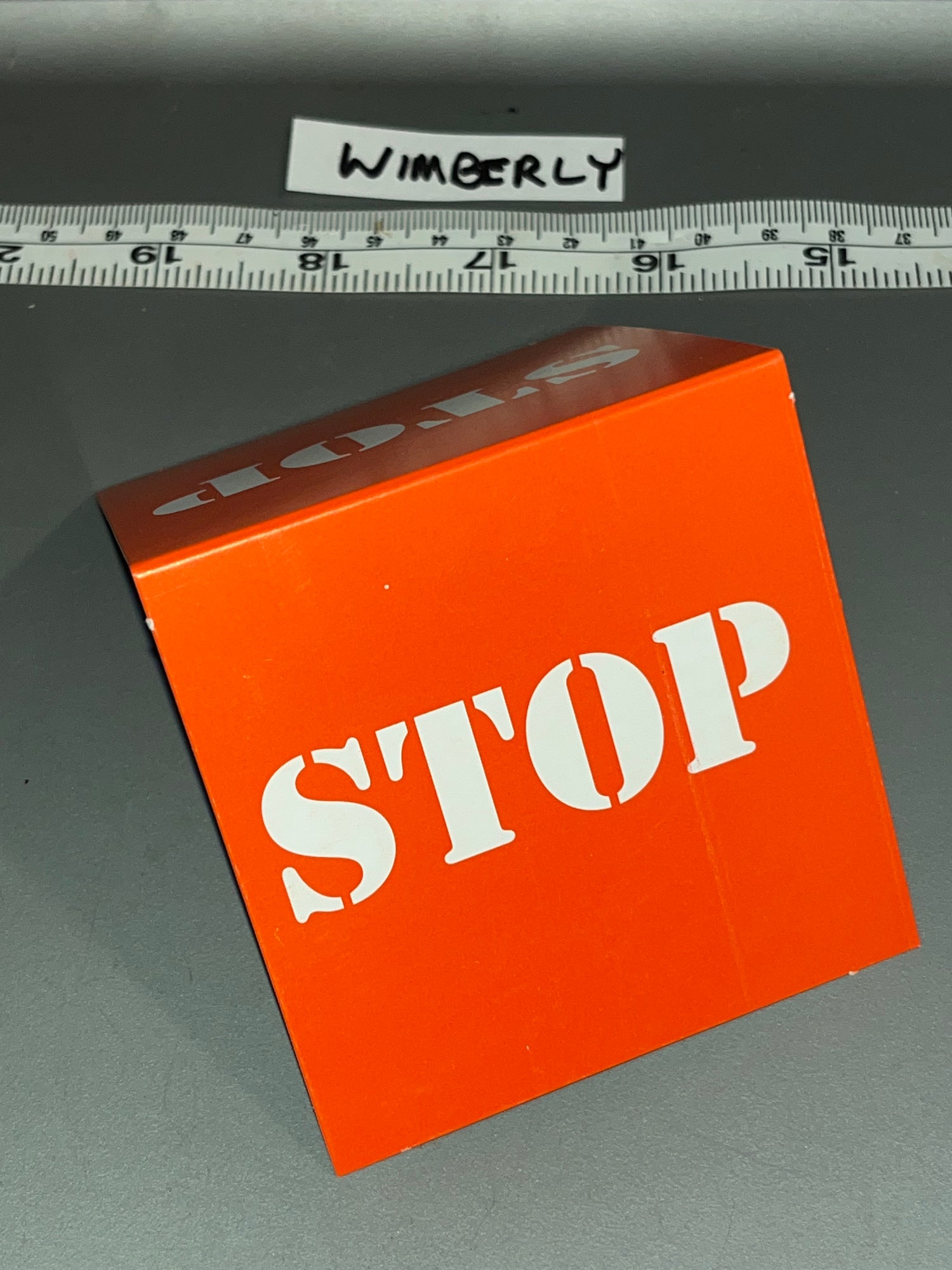 1/6 Scale WWII US Military Police Stop Sign - Diorama Item