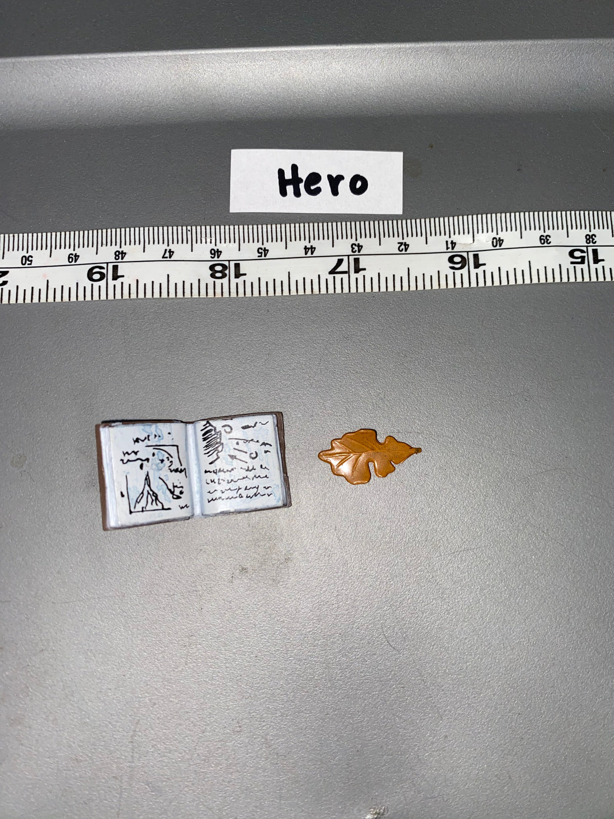 1/6 Scale Science Fiction Notebook and Leaf