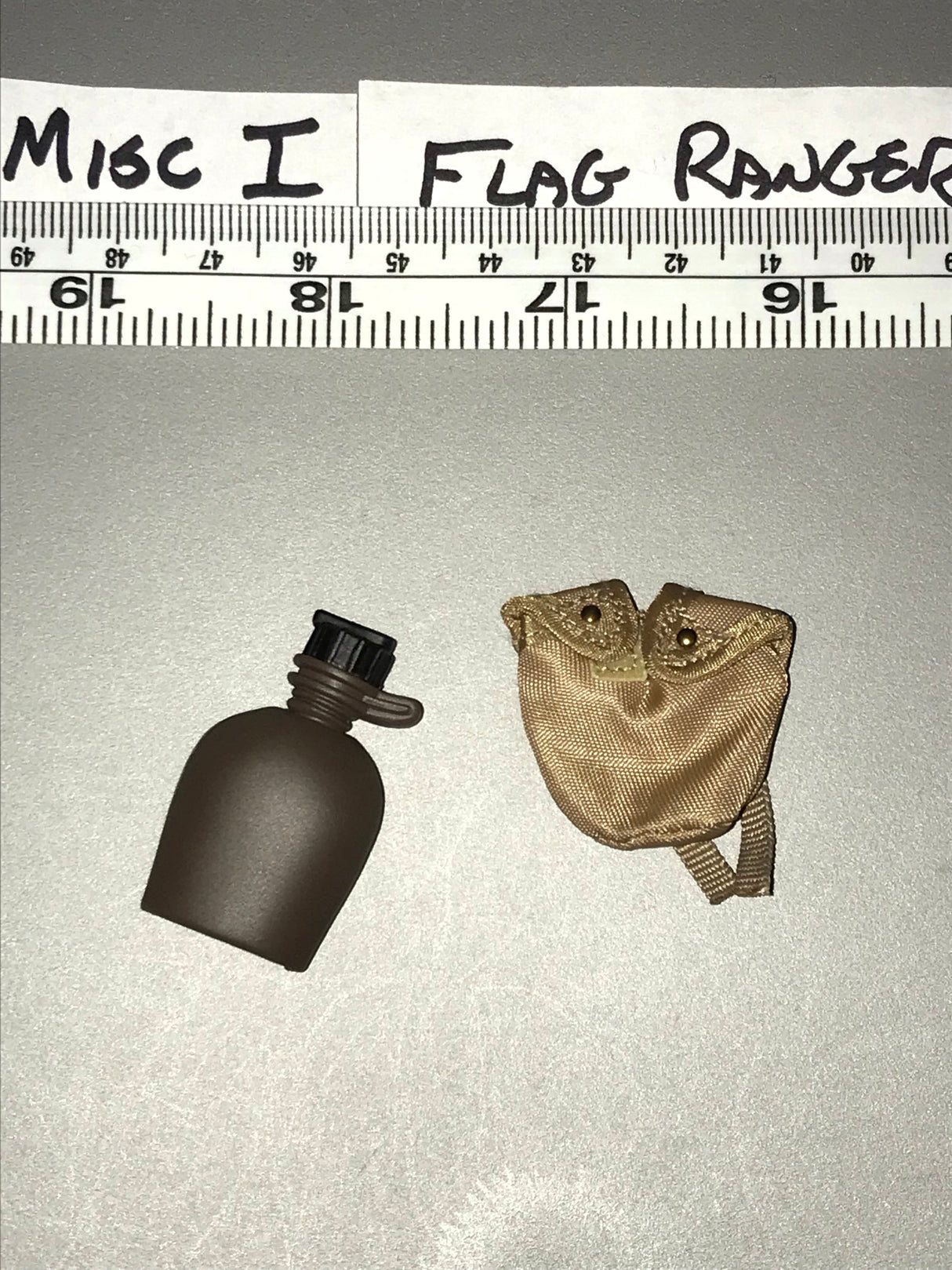 1/6 Scale Modern Era One Quart Canteen and Pouch - Flagset