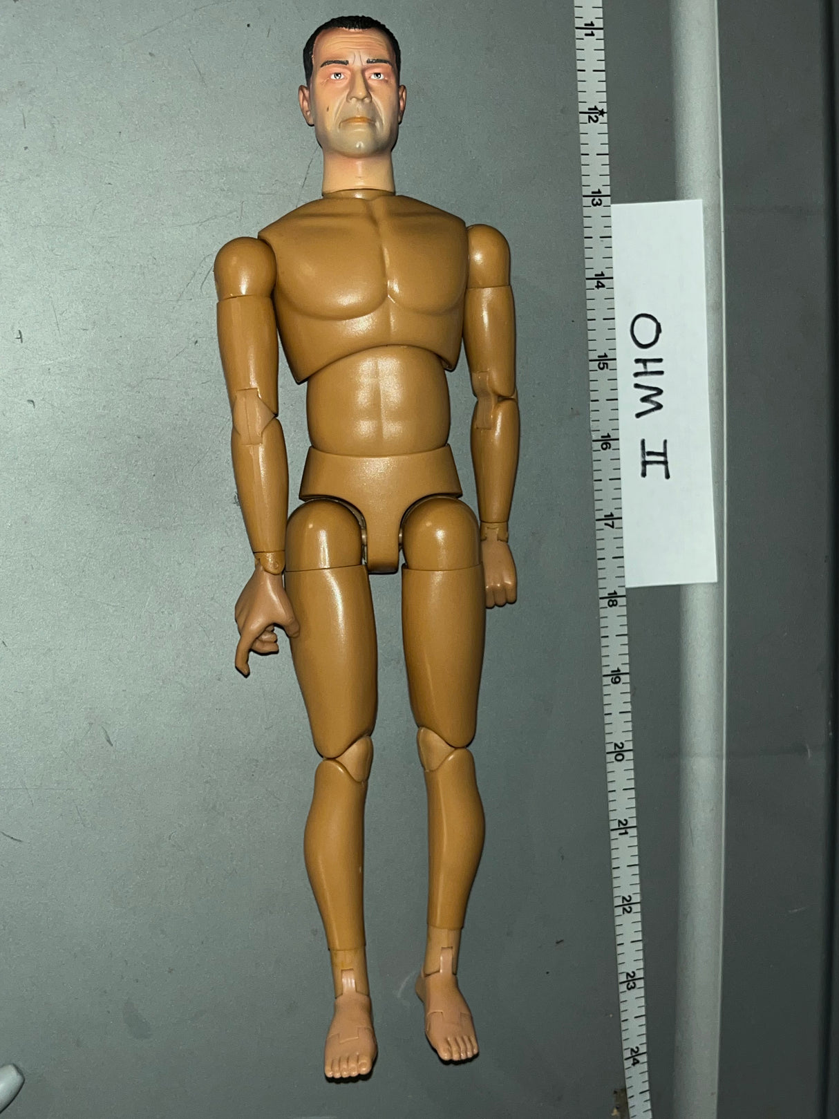 1/6 Scale WWII US War Daddy Brad Pitt Nude Figure - Facepool