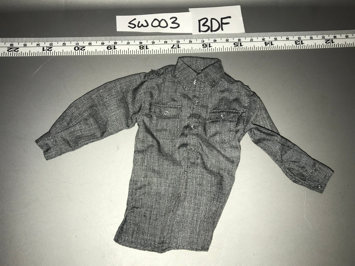1/6 Scale WWII German Grey Work Shirt
