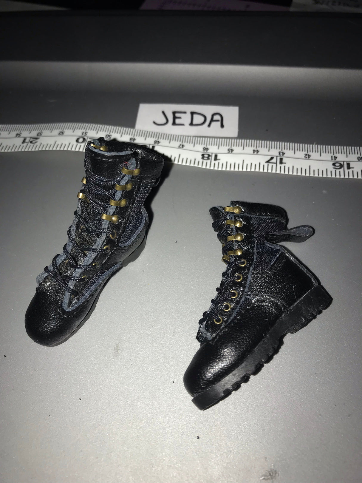 1/6 Modern Era Real Cloth/ Leather Lace Up Boots