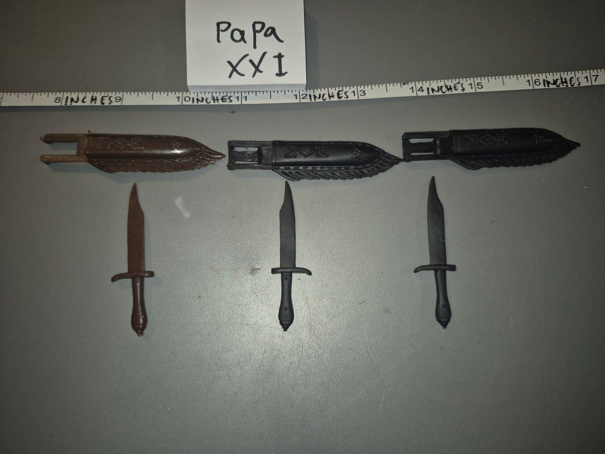 1/6 Scale Western Era Knife Set