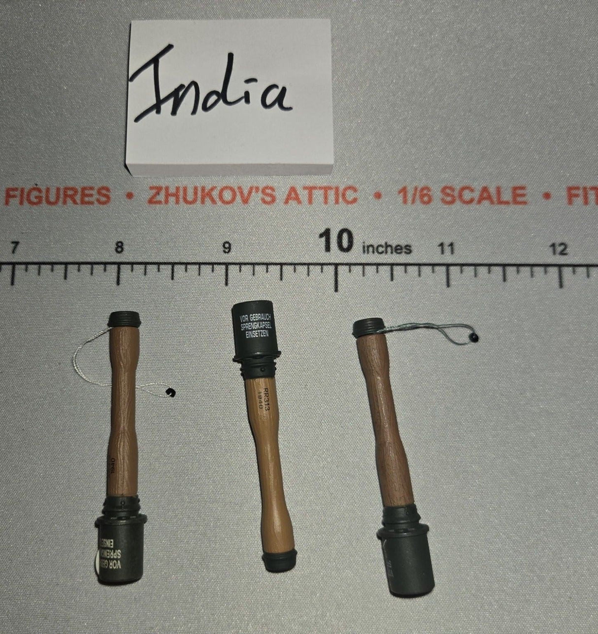 1/6 Scale WWII German Stick Grenade Lot