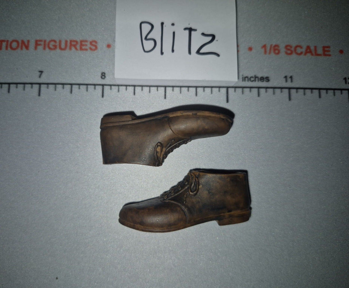 1/6 Scale Brown Civilian Shoes