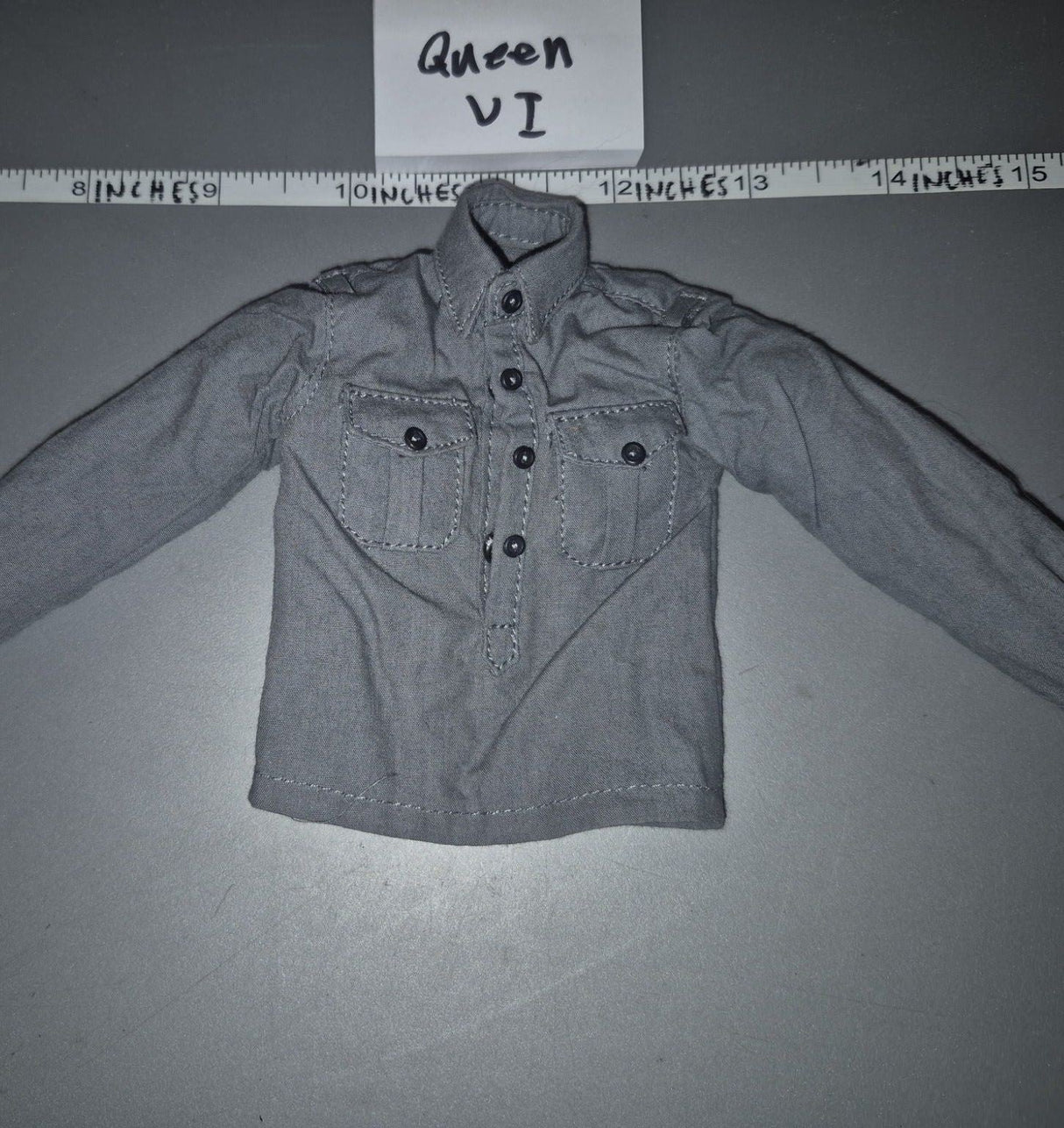 1/6 Scale WWII German Grey Work Shirt - Soldier Story