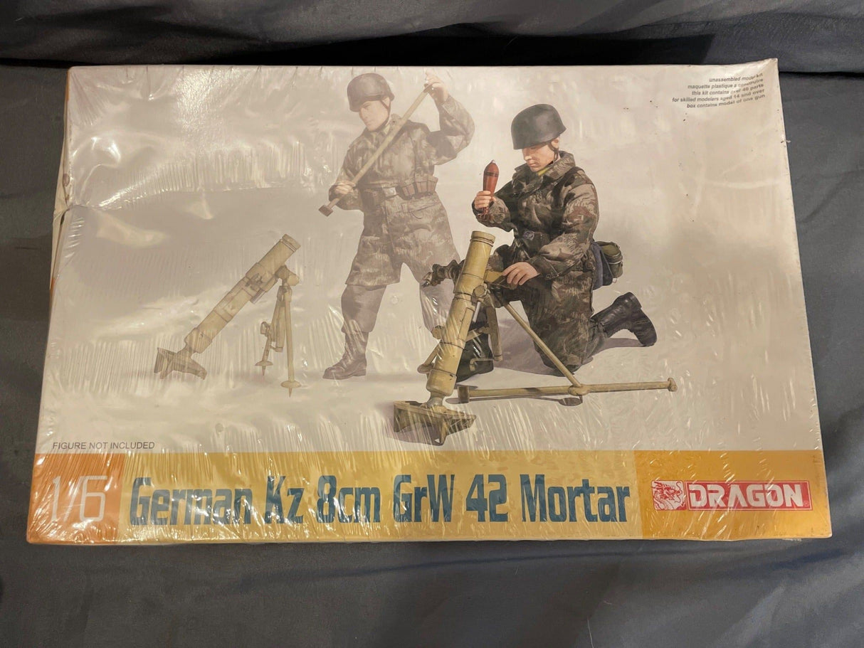 1/6 Scale WWII German Kz 8cm GrW 42 Mortar Model Kit - Dragon