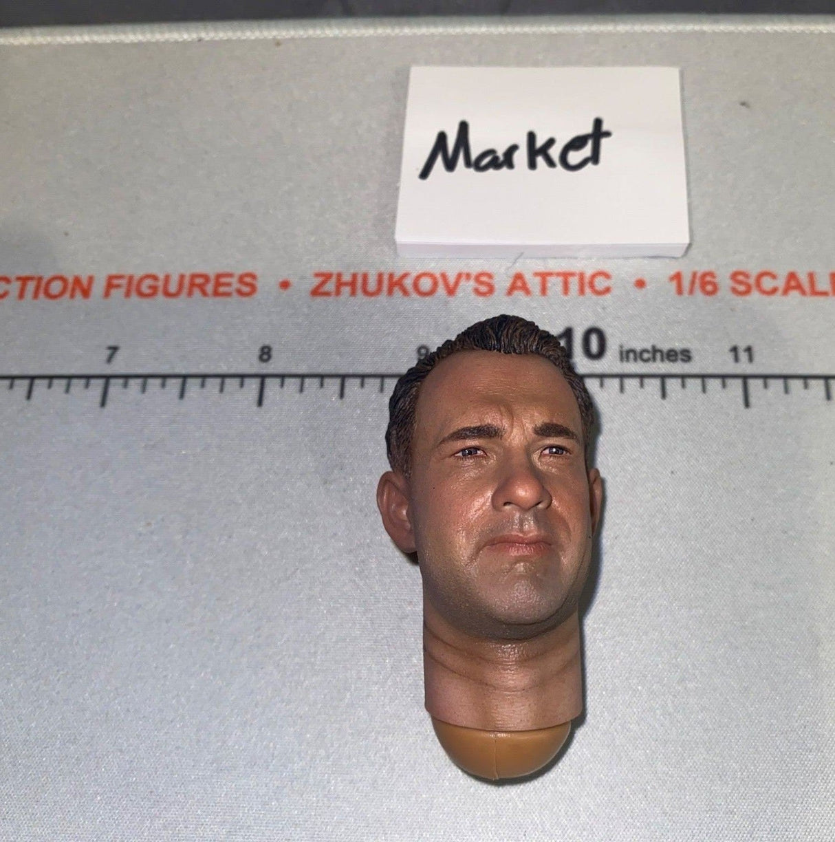 1/6 Scale WWII US Tom Hanks Captain Miller Head Sculpt - DID