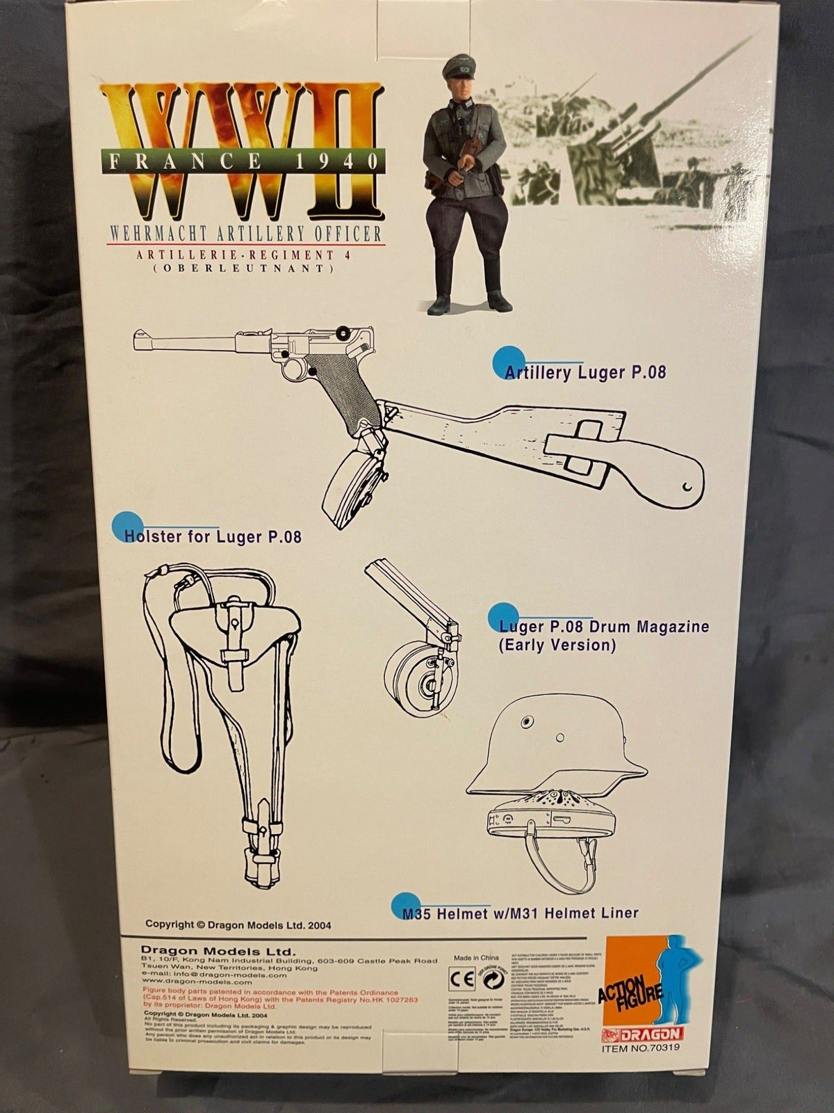 1/6 Scale WWII German Wehrmacht Artillery Officer Manfred Hecht - NIB Dragon