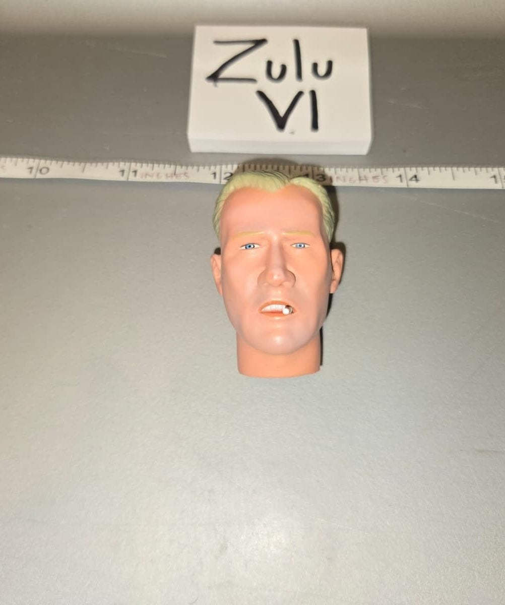 1/6 Scale Male Head Sculpt with Cigarette - Dragon