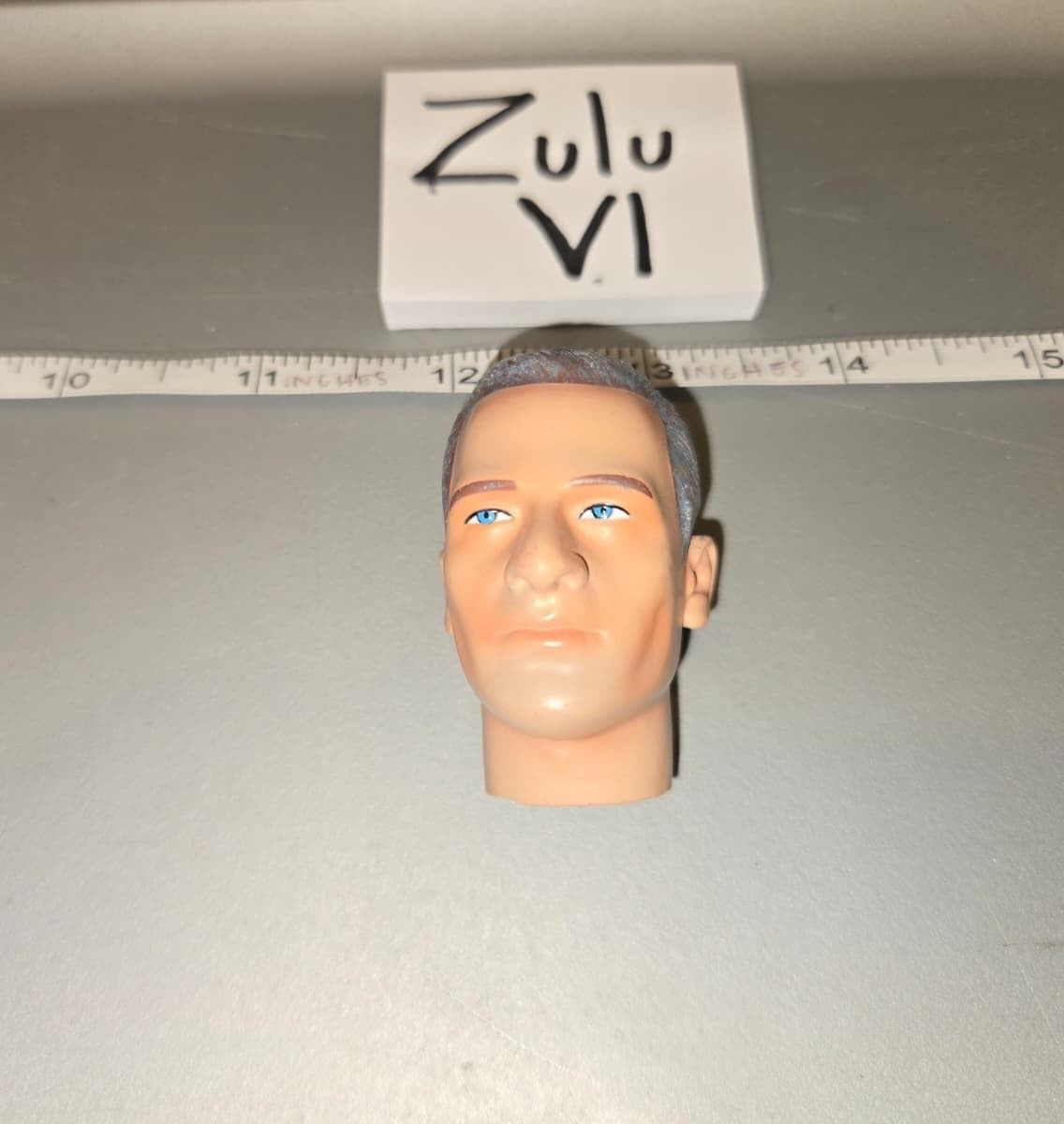1/6 Scale Male Head Sculpt with Gray Hair - Dragon