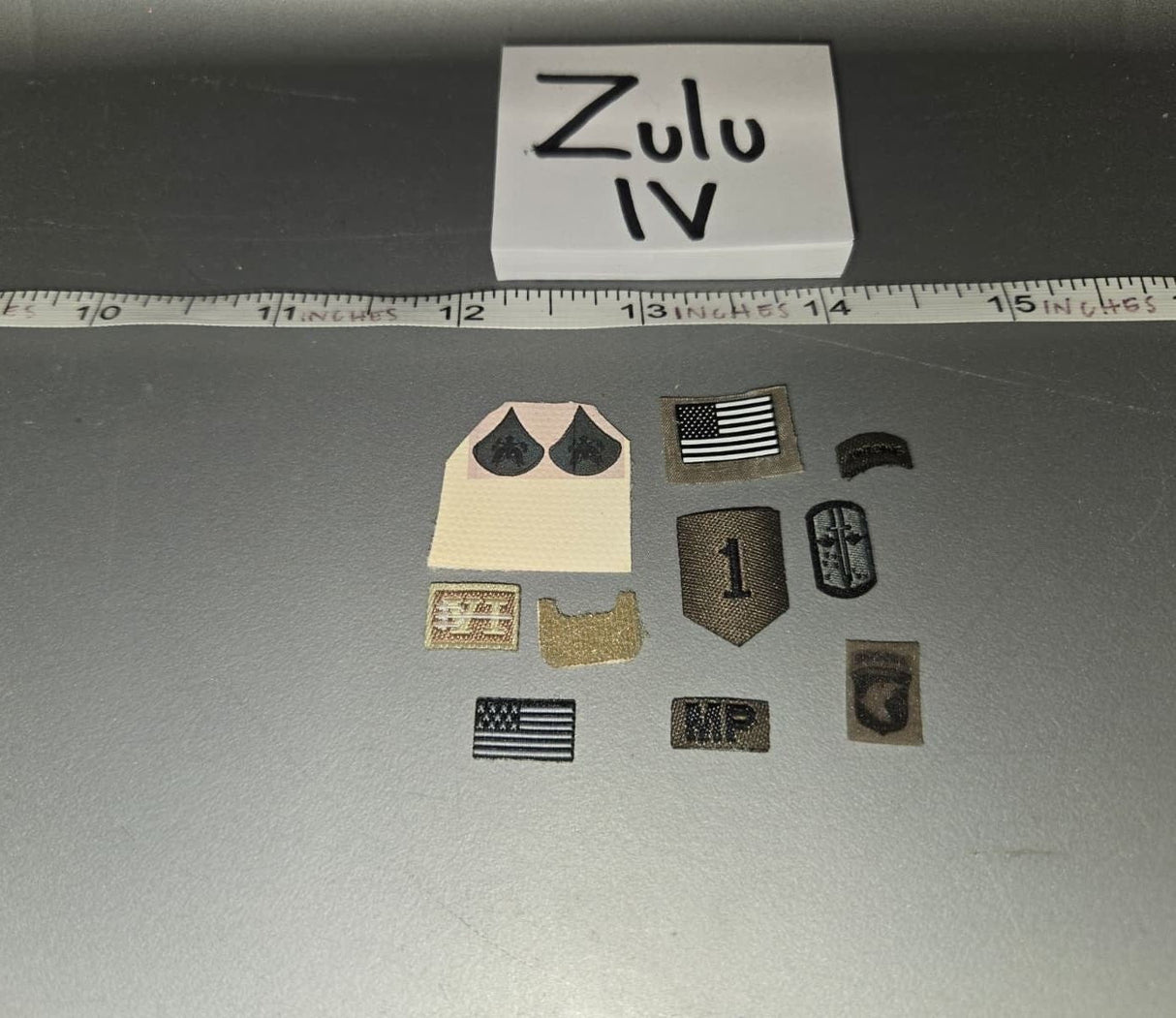 1/6 Scale Modern Era US Military Rank Insignia and Patches Set