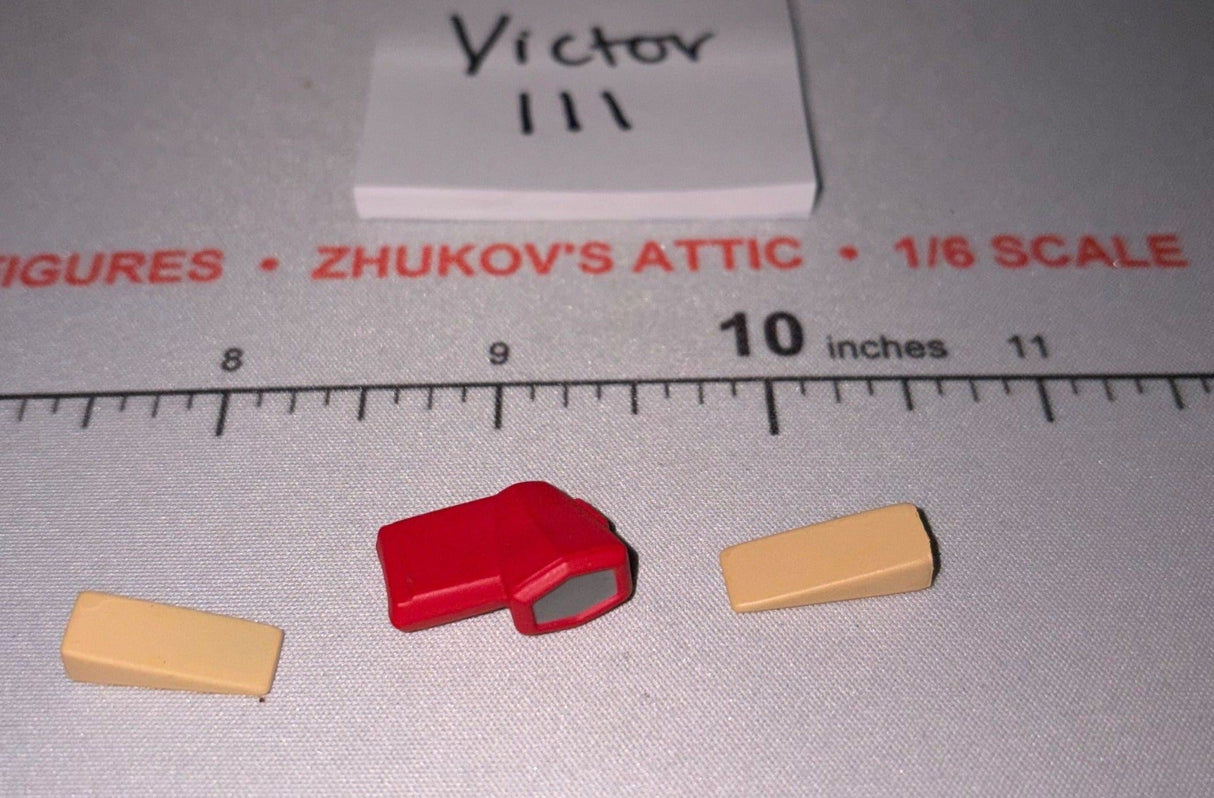 1/6 Scale Modern Fire Fighter Flashlight and Wedges