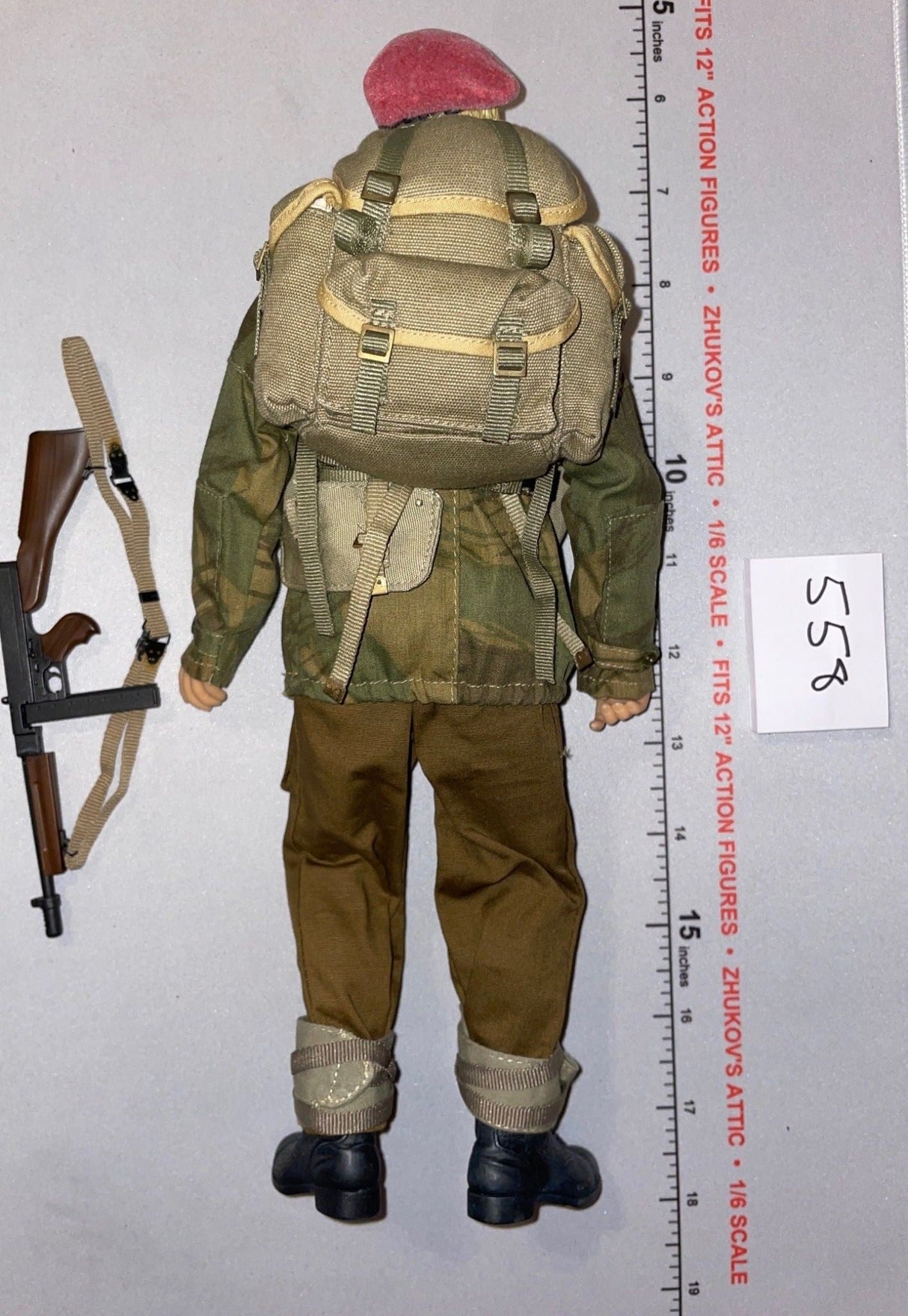 1/6 Scale WWII British SAS Dressed Figure with Submachine Gun - Dragon