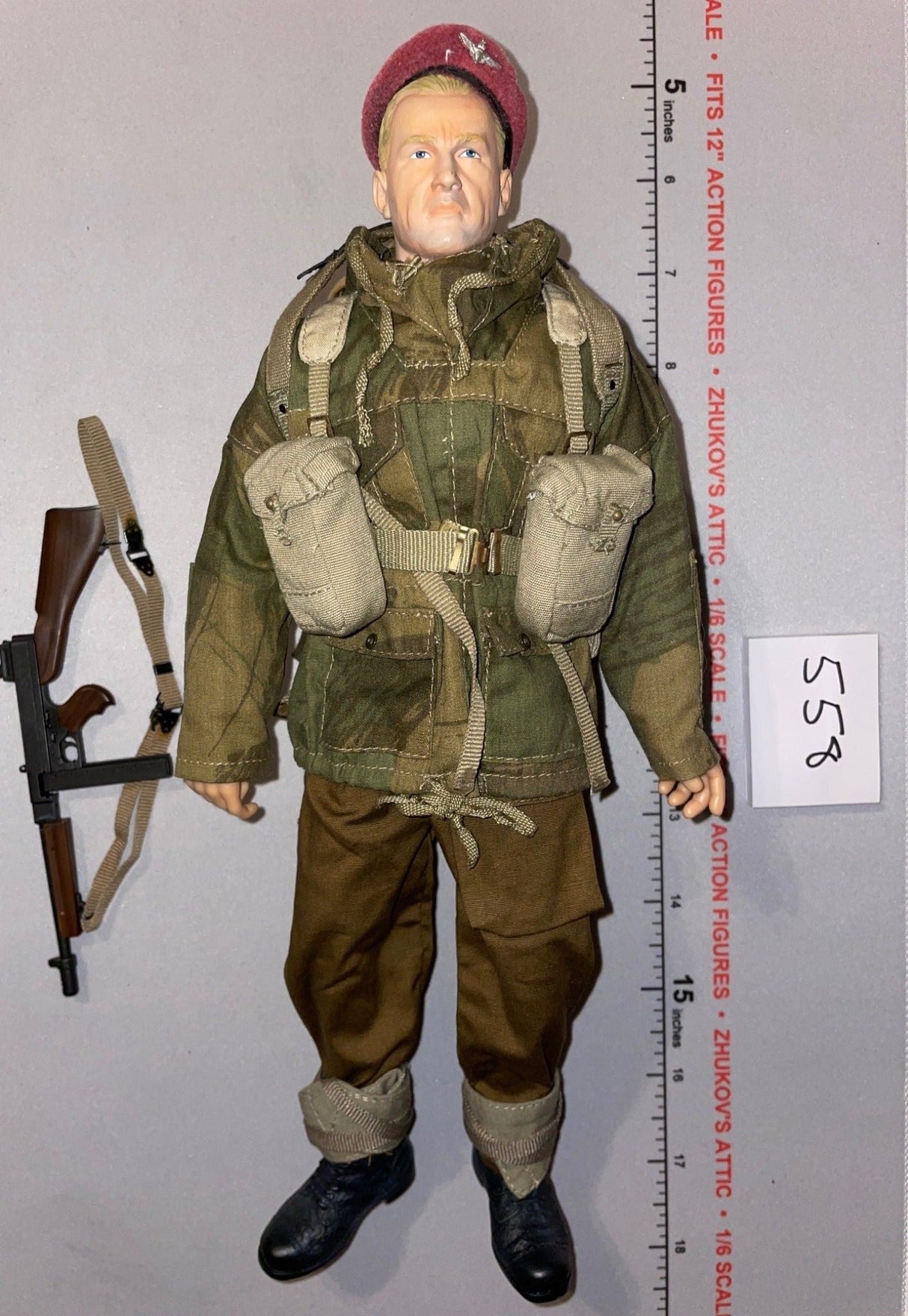 1/6 Scale WWII British SAS Dressed Figure with Submachine Gun - Dragon