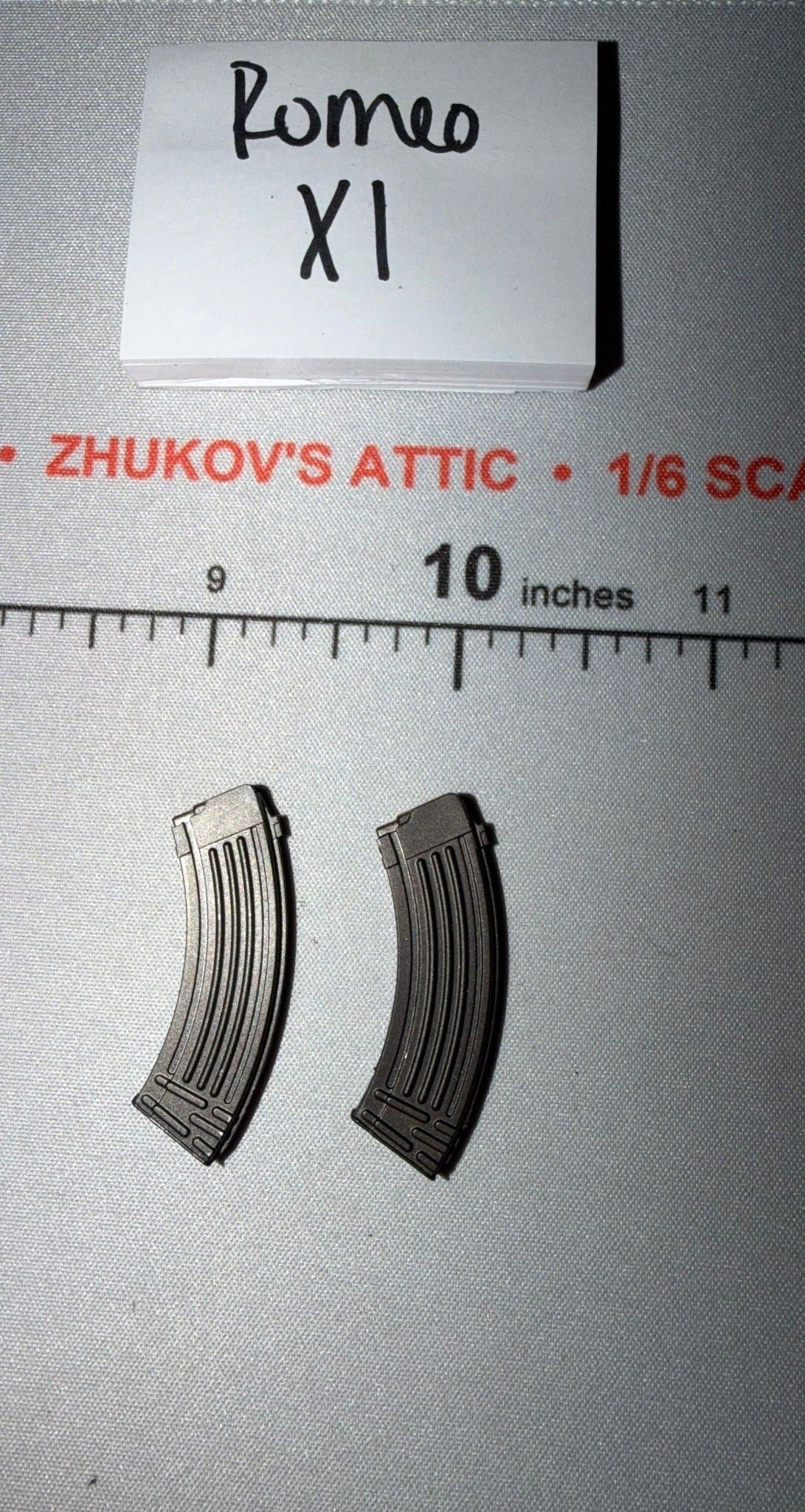 1/6 Scale Modern Russian AK-47 Curved Rifle Magazine Lot