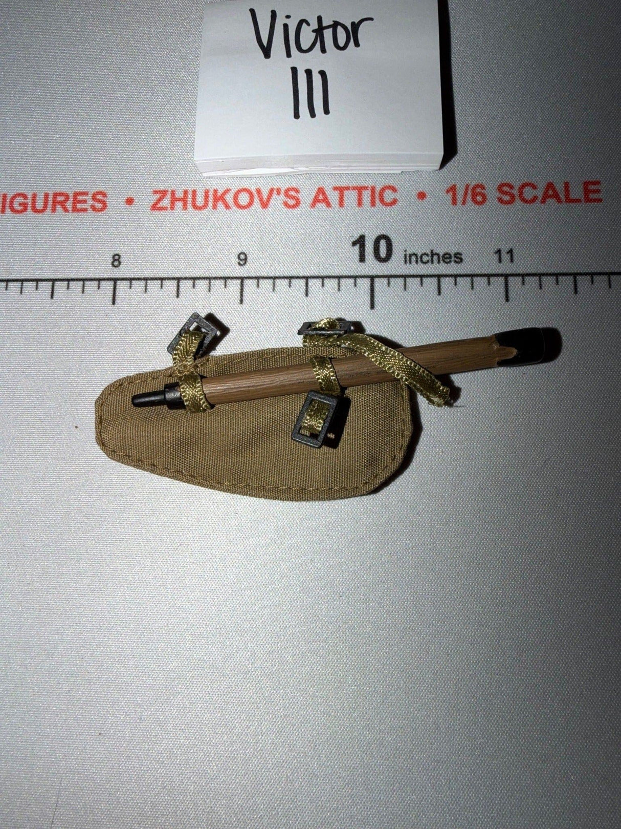 1/6 Scale WWII British Entrenching Tool and Carrier
