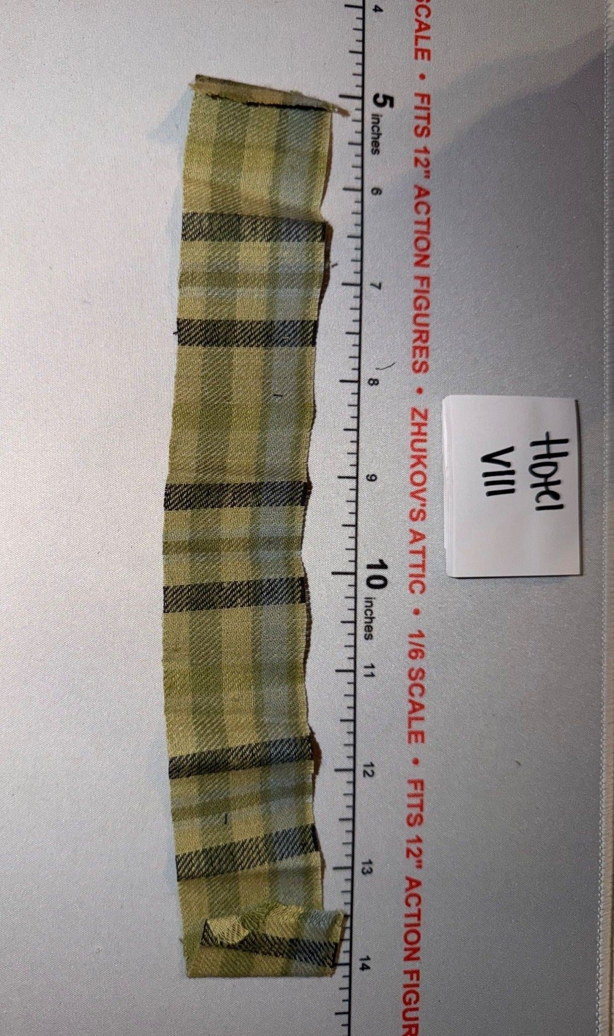1/6 Scale Western Era Tartan Plaid Scarf
