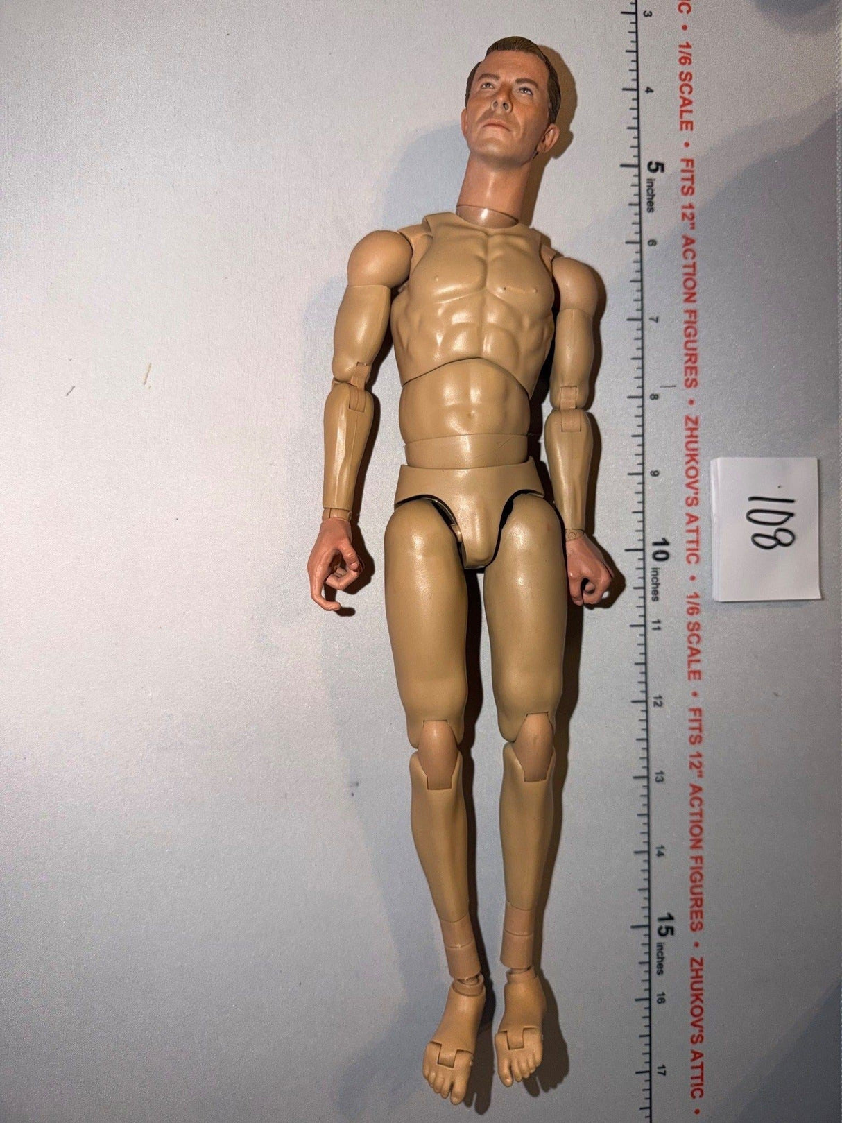 1/6 Scale Nude Male Action Figure Body - ujindou