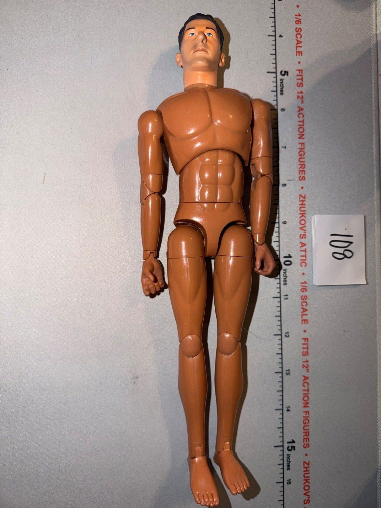 1/6 Scale Nude Male Action Figure Basic Body - Dragon