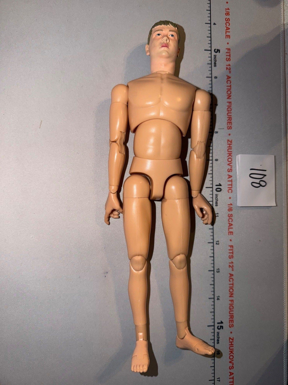 1/6 Scale Nude Male Action Figure Body - Dragon