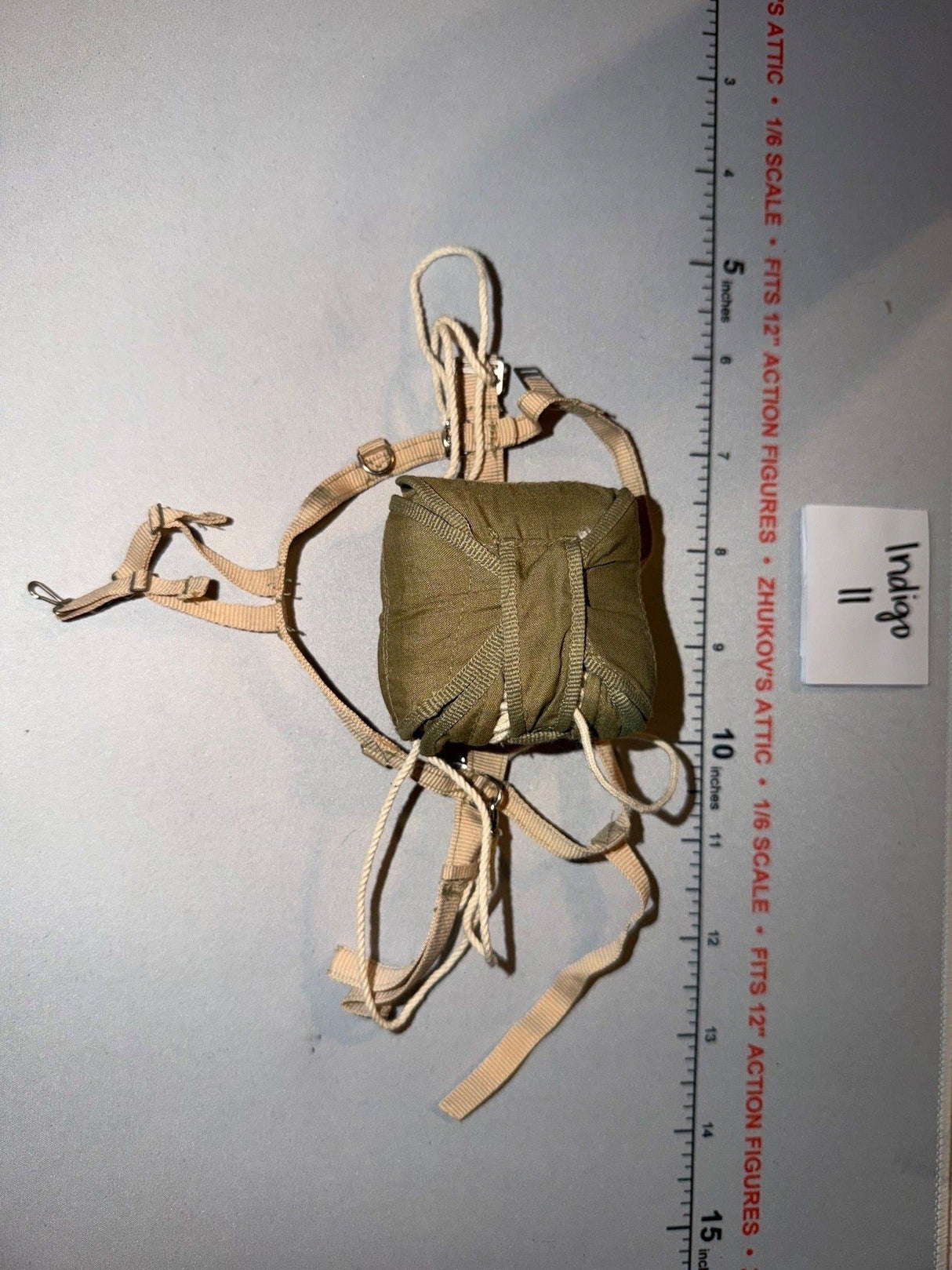 1/6 Scale WWII German Paratrooper Parachute Pack with Harness