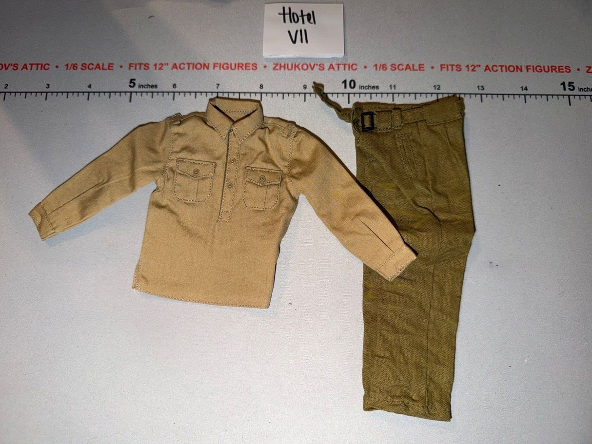 1/6 Scale Dragon WWII German Afrika Korps Tropical Uniform Set - Shirt and Trousers