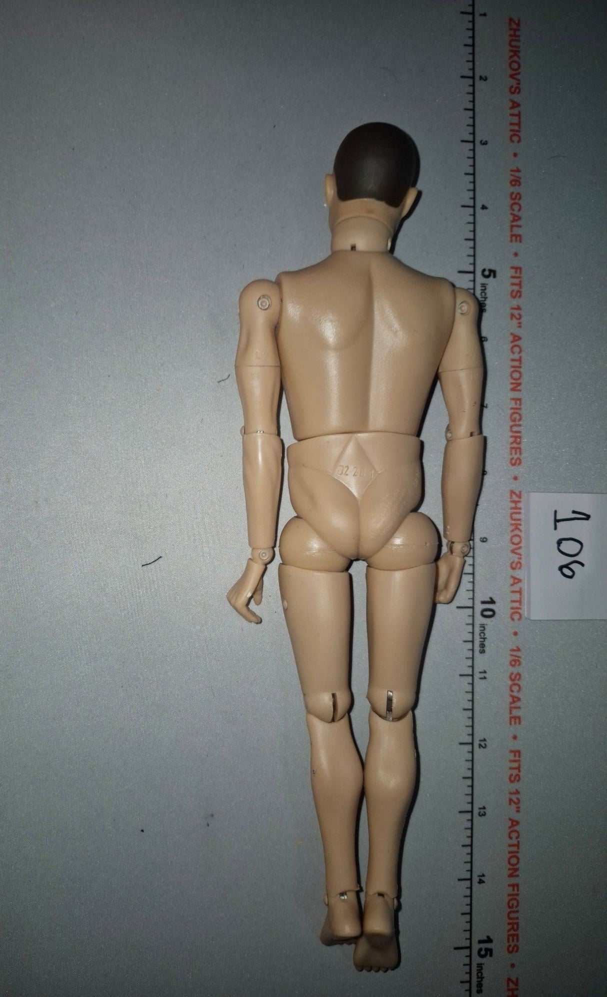 1/6 Scale Nude Vintage Remake Male Action Figure Body - GI Joe