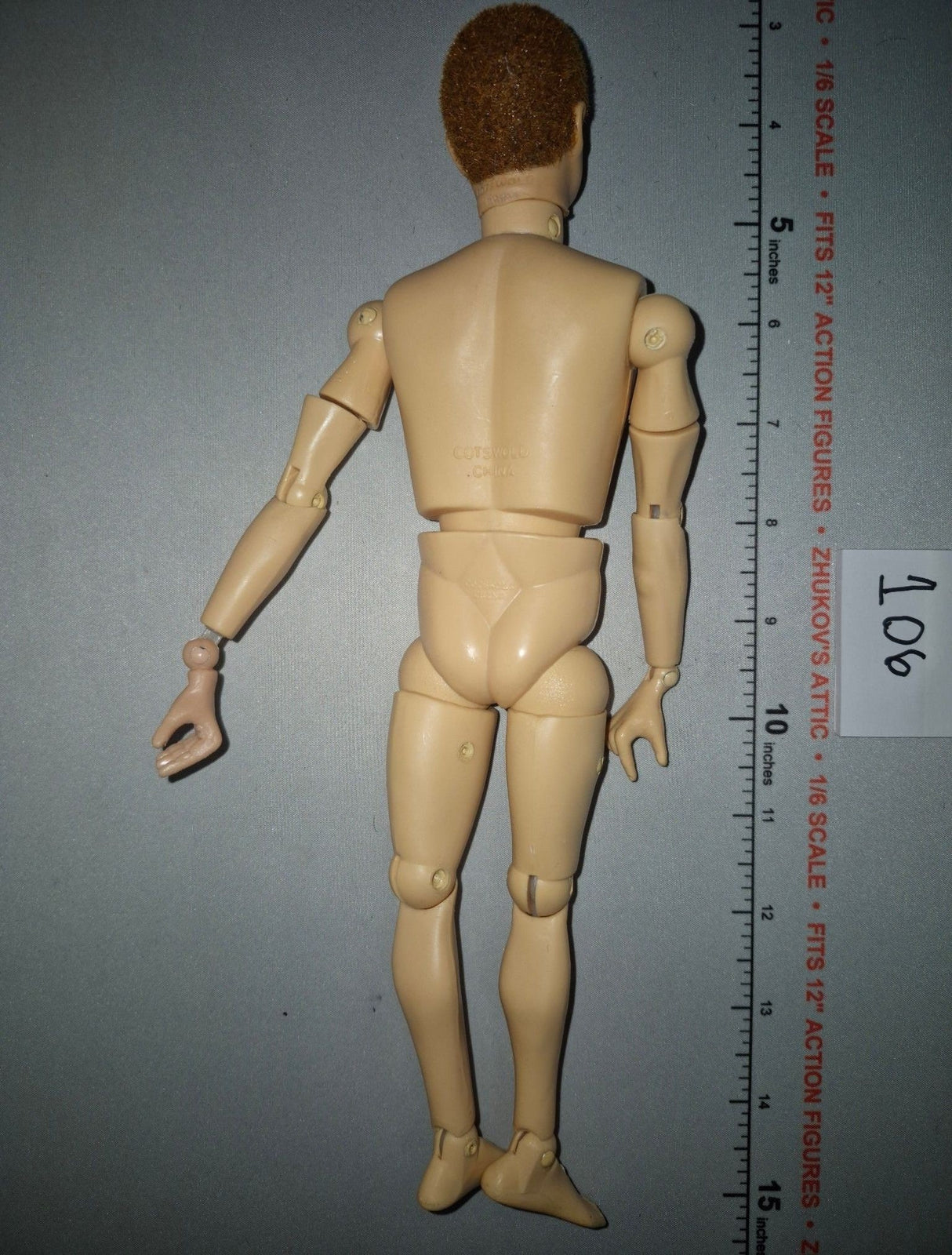 1/6 Scale Nude Male Vintage Remake Body - GI Joe