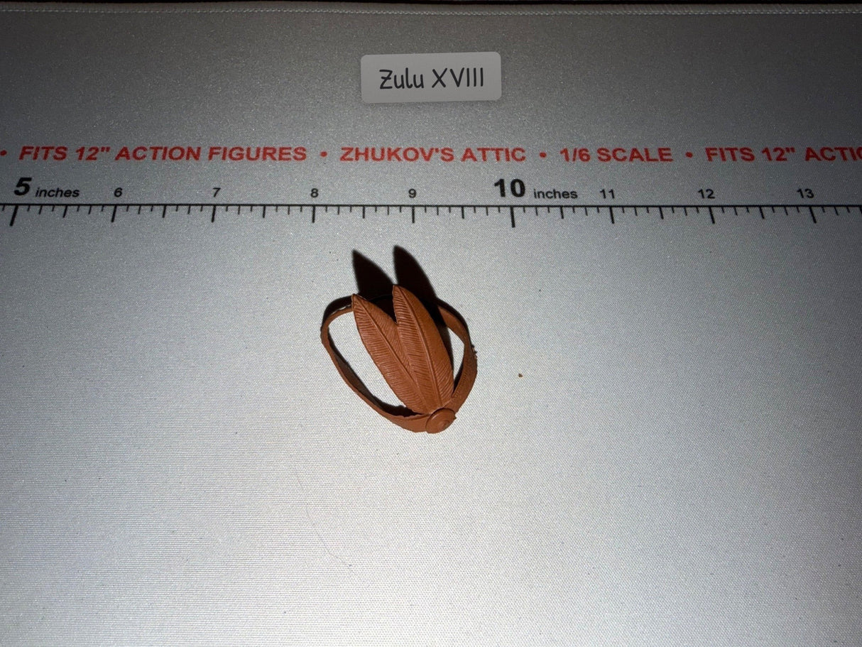 1/6 Scale Native American Feathered Headdress Band - Johnny West