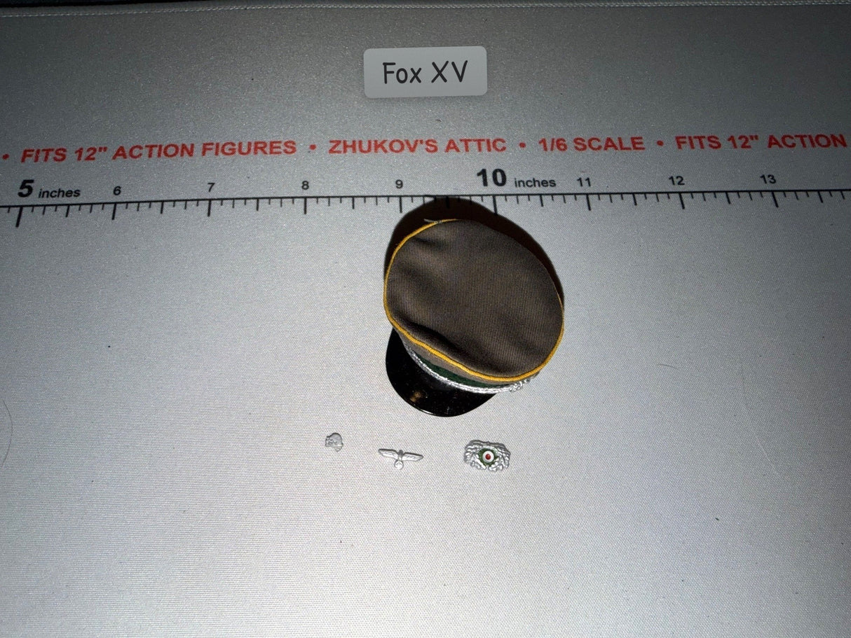 1/6 Scale WWII German Cavalry Officer Visor Cap