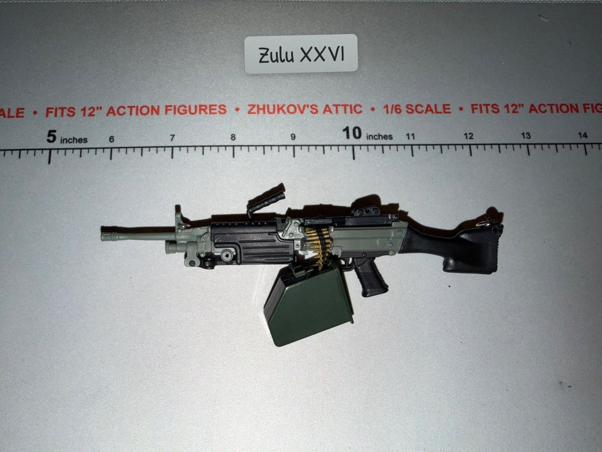 1/6 Scale Modern Era US M249 SAW Light Machine Gun - GI Joe