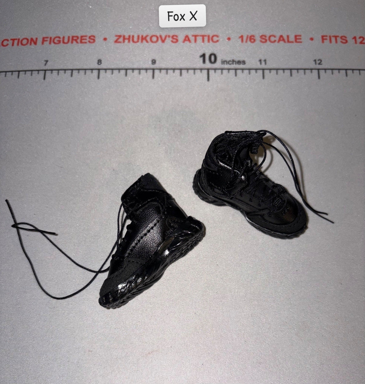 1/6 Scale Modern Era Black High-Top Sneakers
