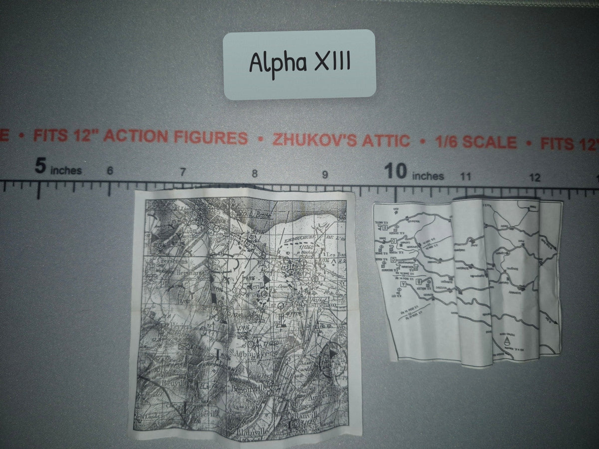 1/6 Scale WWII US Map Lot