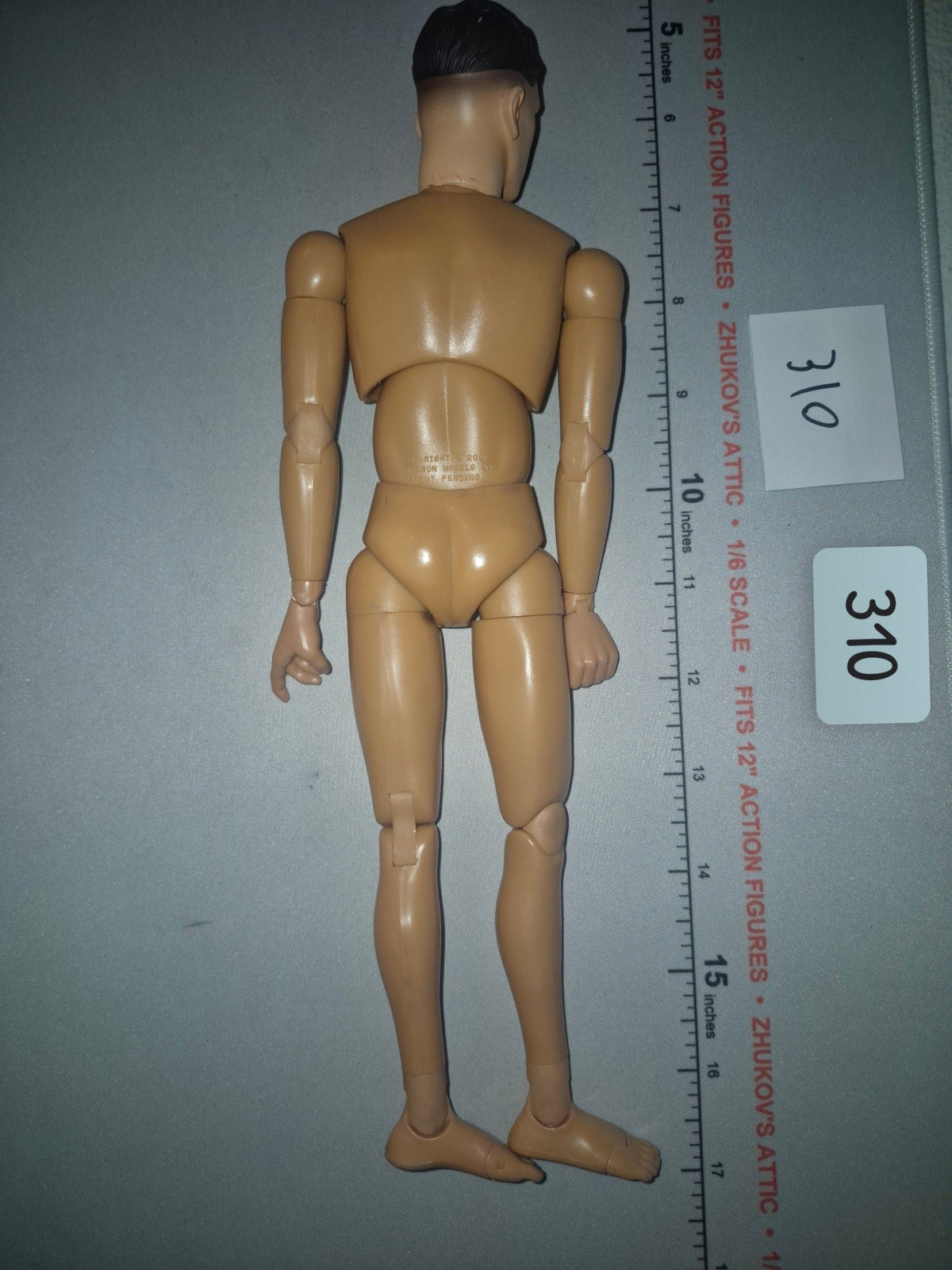 1/6 Scale Nude Male Action Figure Basic Body - Dragon