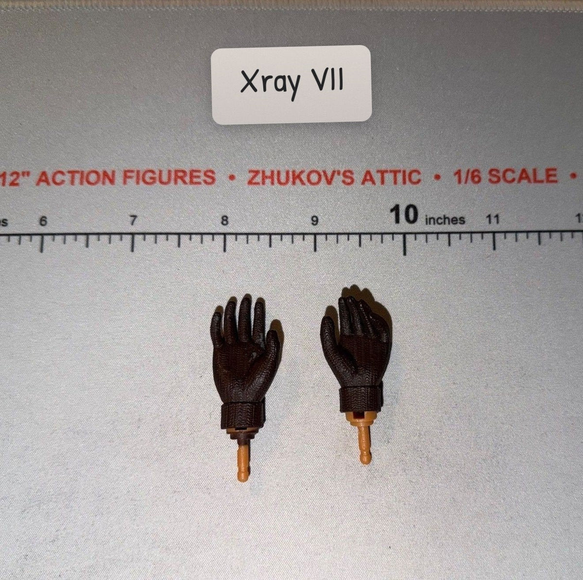 1/6 Scale WWII US Brown Gloved Hands Set - Dragon