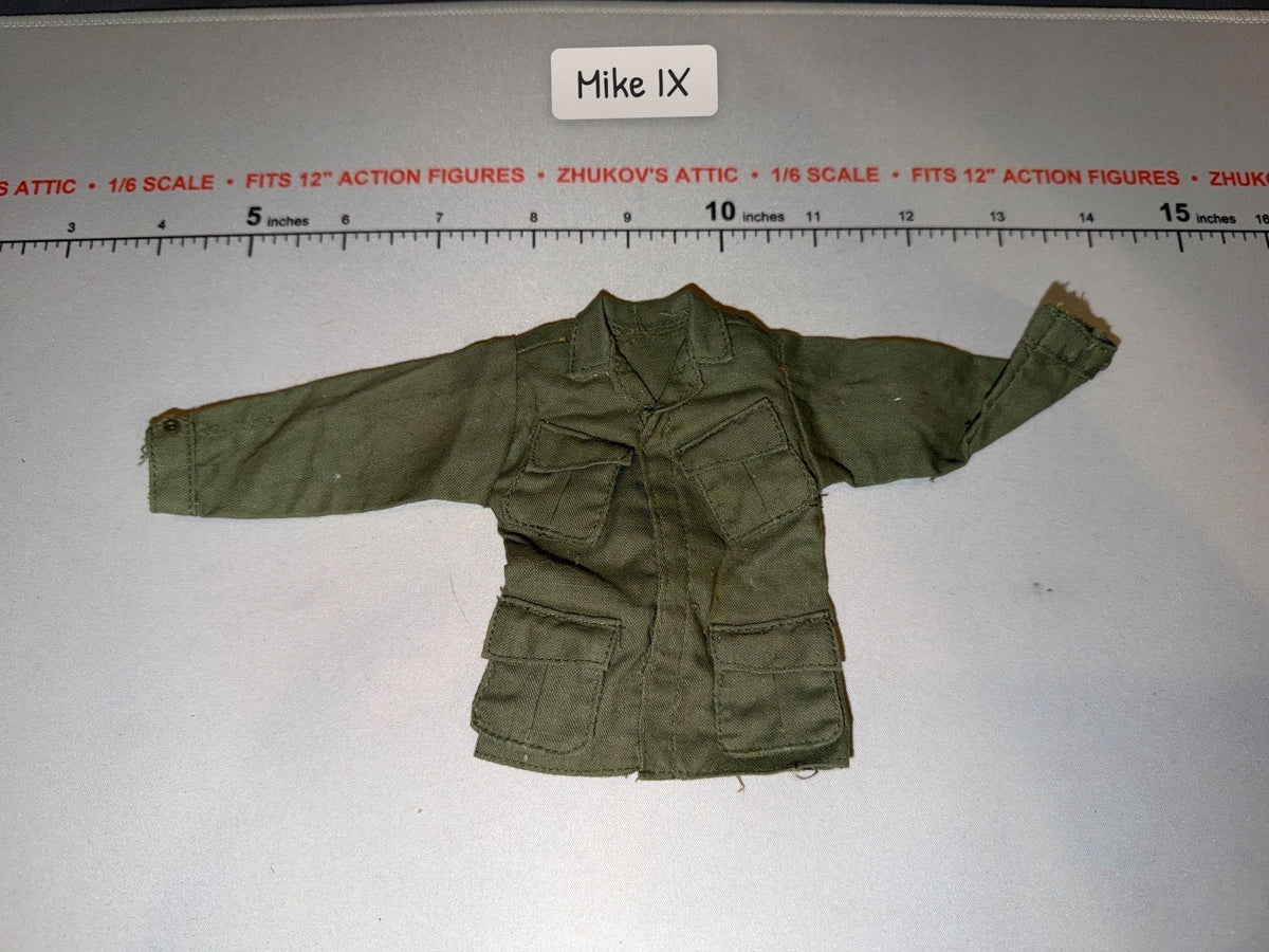 1/6 Scale Vietnam Era US Army OD Green Jungle Blouse